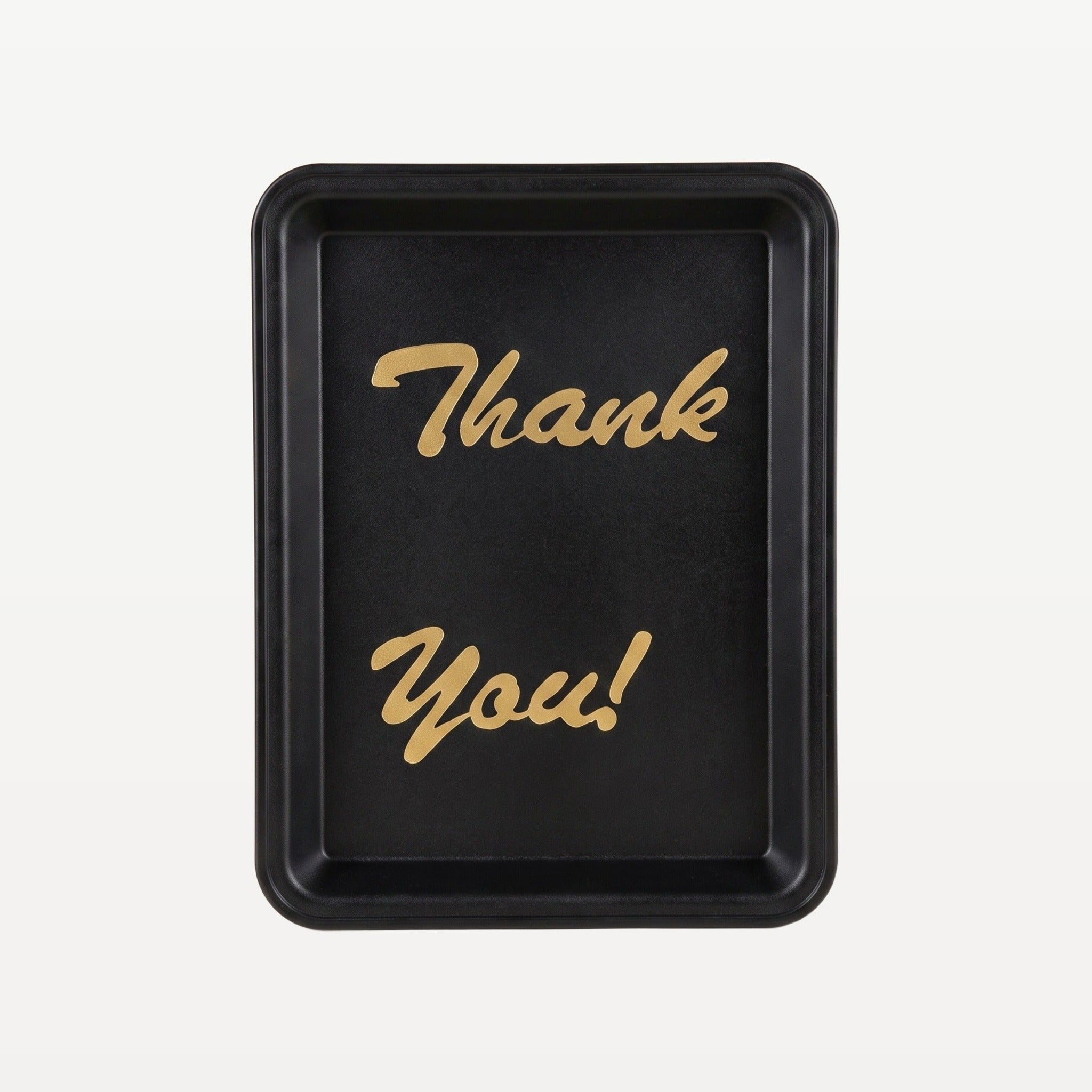 Bar Professional Fooienbakje Thank You Zwart 16x11 cm