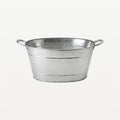 Bar Professional Galvanized Serving Tray 25 Liter 49x37x22 Cm