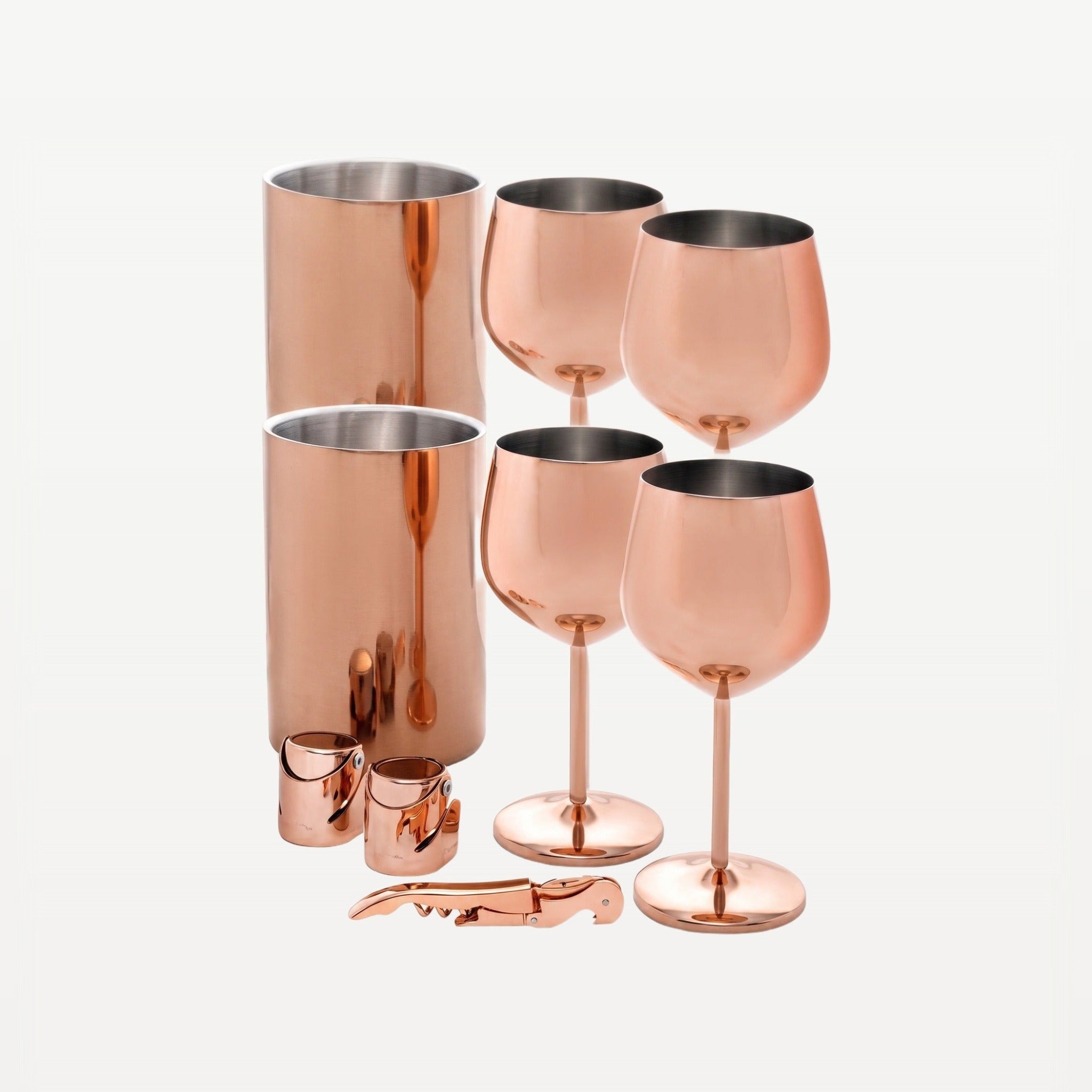 Bar Professional Veneto Wijnset Koper 6-Delig