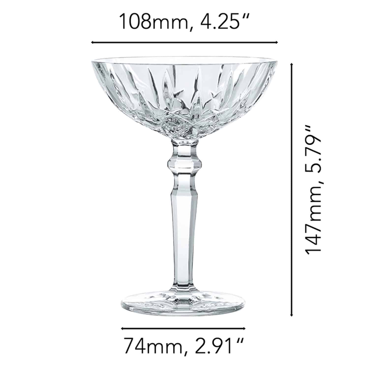 Nachtmann Noblesse Champagneglas / Coupe 18 Cl - 12 Stuks - Glazen.nl