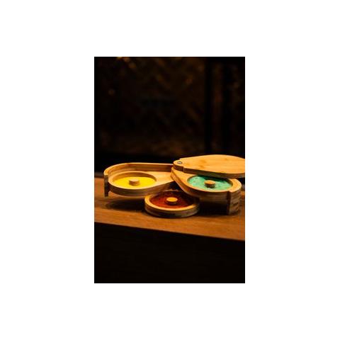 Glasrimmer bamboe in gebruik