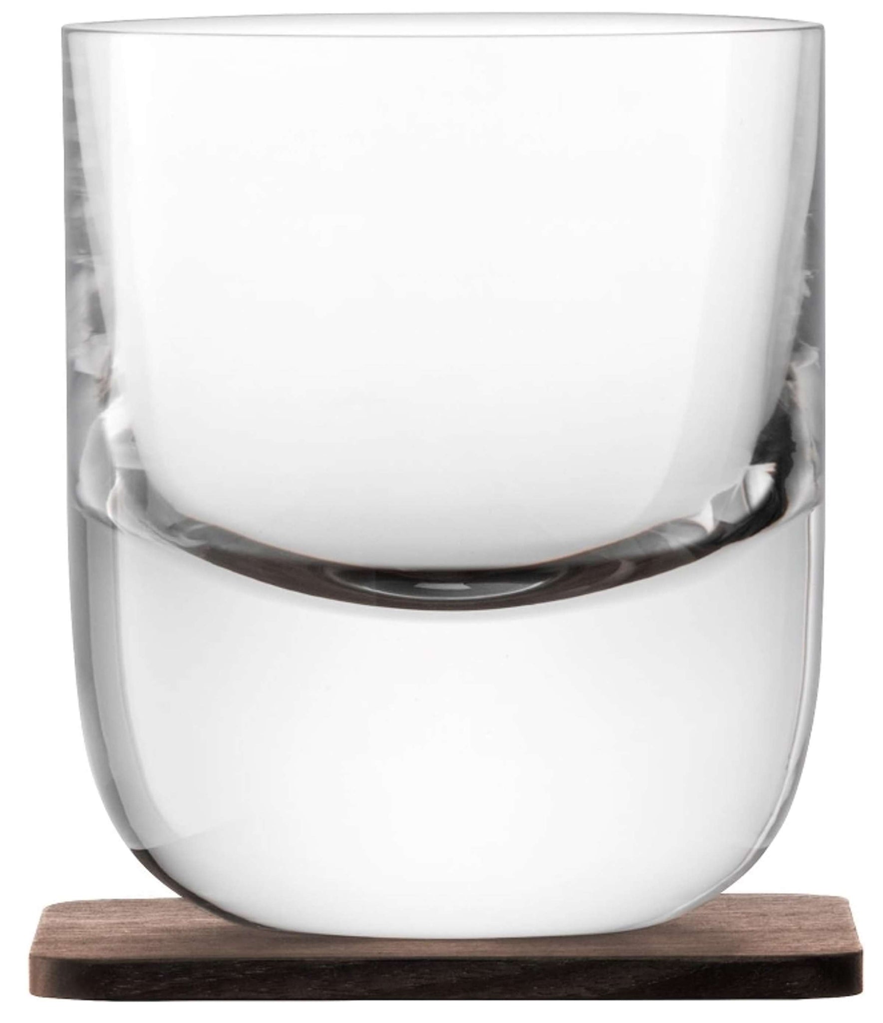 L.S.A. Verre tumbler Whisky 27 Cl avec dessous-de-verre - 2 pièces