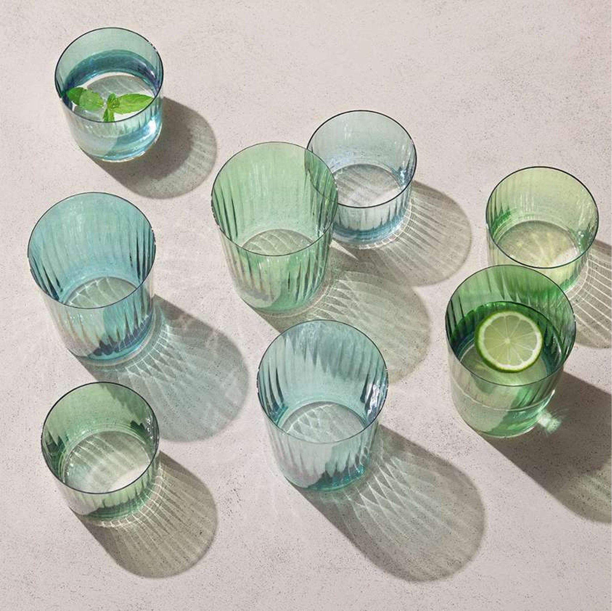 L.S.A. Verre tumbler Gems 56 Cl assorti rose - 4 pièces