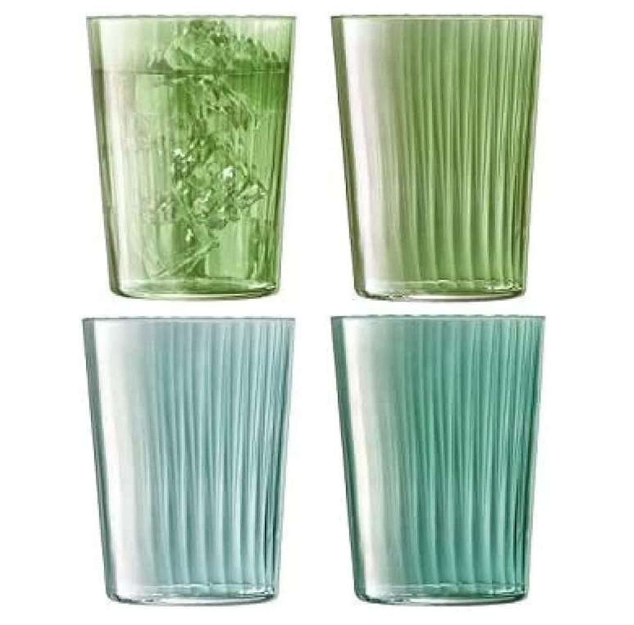 L.S.A. verre tumbler Gems 56 Cl assorti vert - 4 pièces
