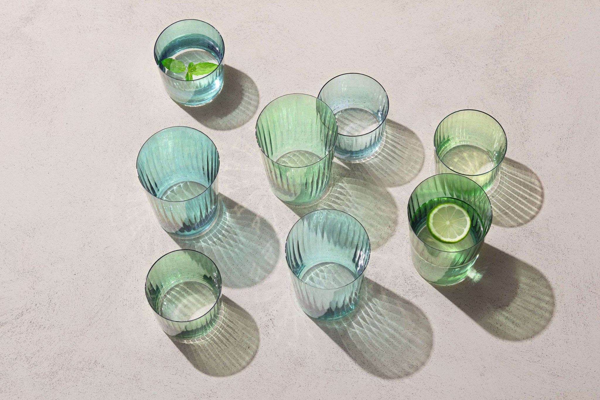 L.S.A. verre tumbler Gems 56 Cl assorti vert - 4 pièces