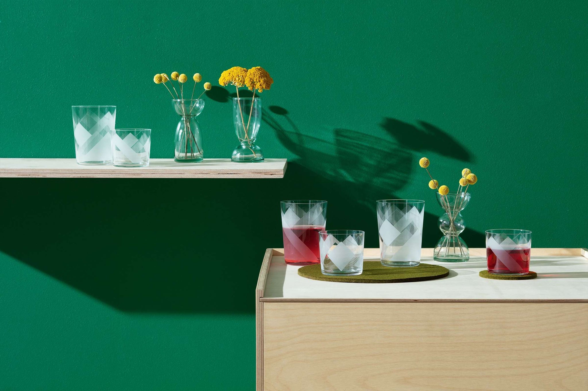 L.S.A. verre tumbler Peaks 31 Cl blanc - 4 pièces