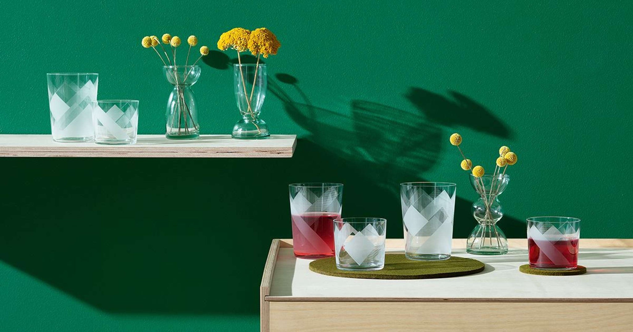 L.S.A. verre tumbler Peaks 31 Cl blanc - 4 pièces