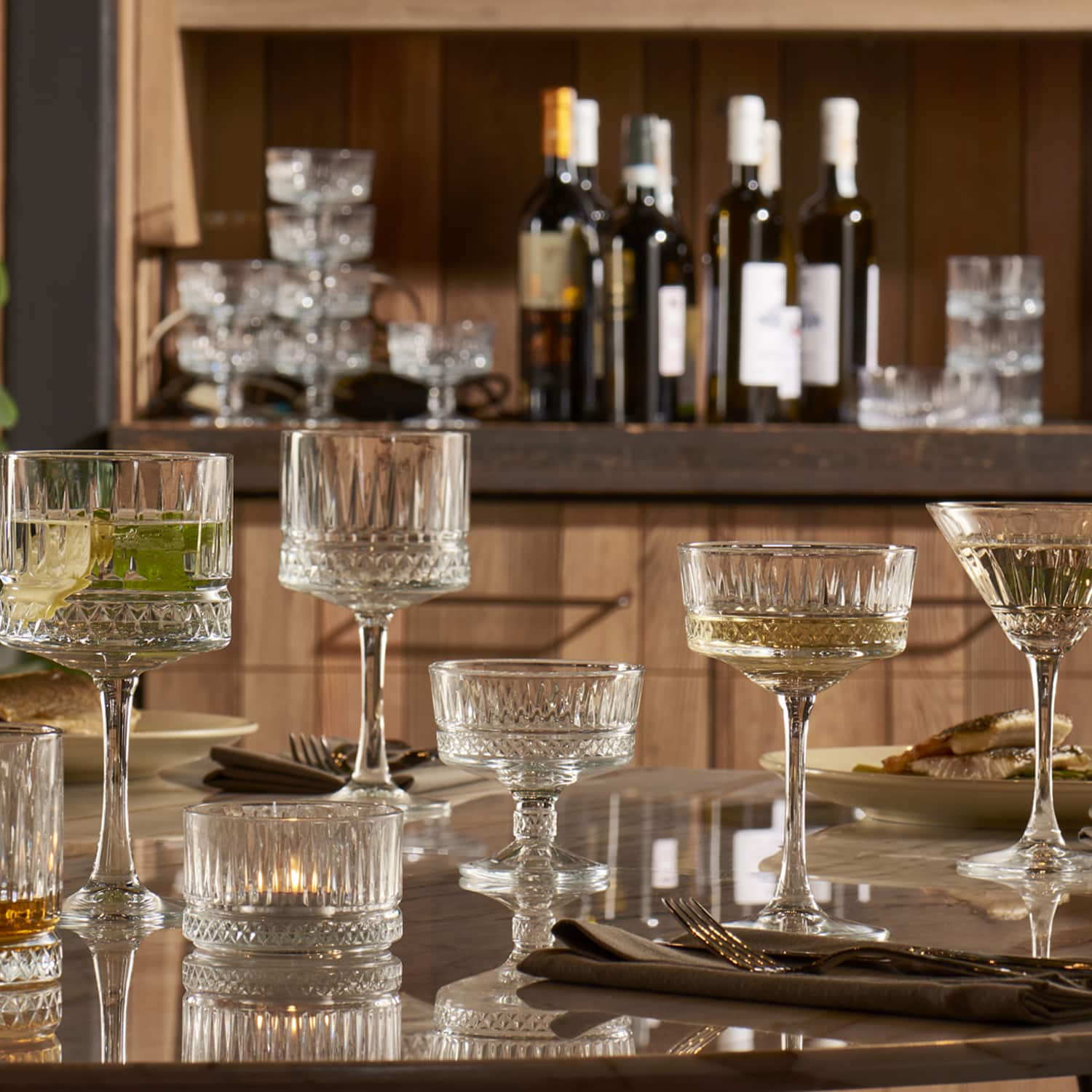 Pasabahce Elysia Champagneglas / Coupe 26 Cl Gouden Rand - 4 Stuks - Glazen.nl