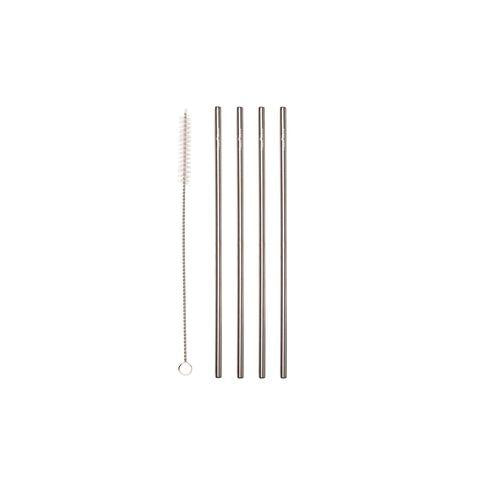 Bar Professional RVS rietje recht 6 mm