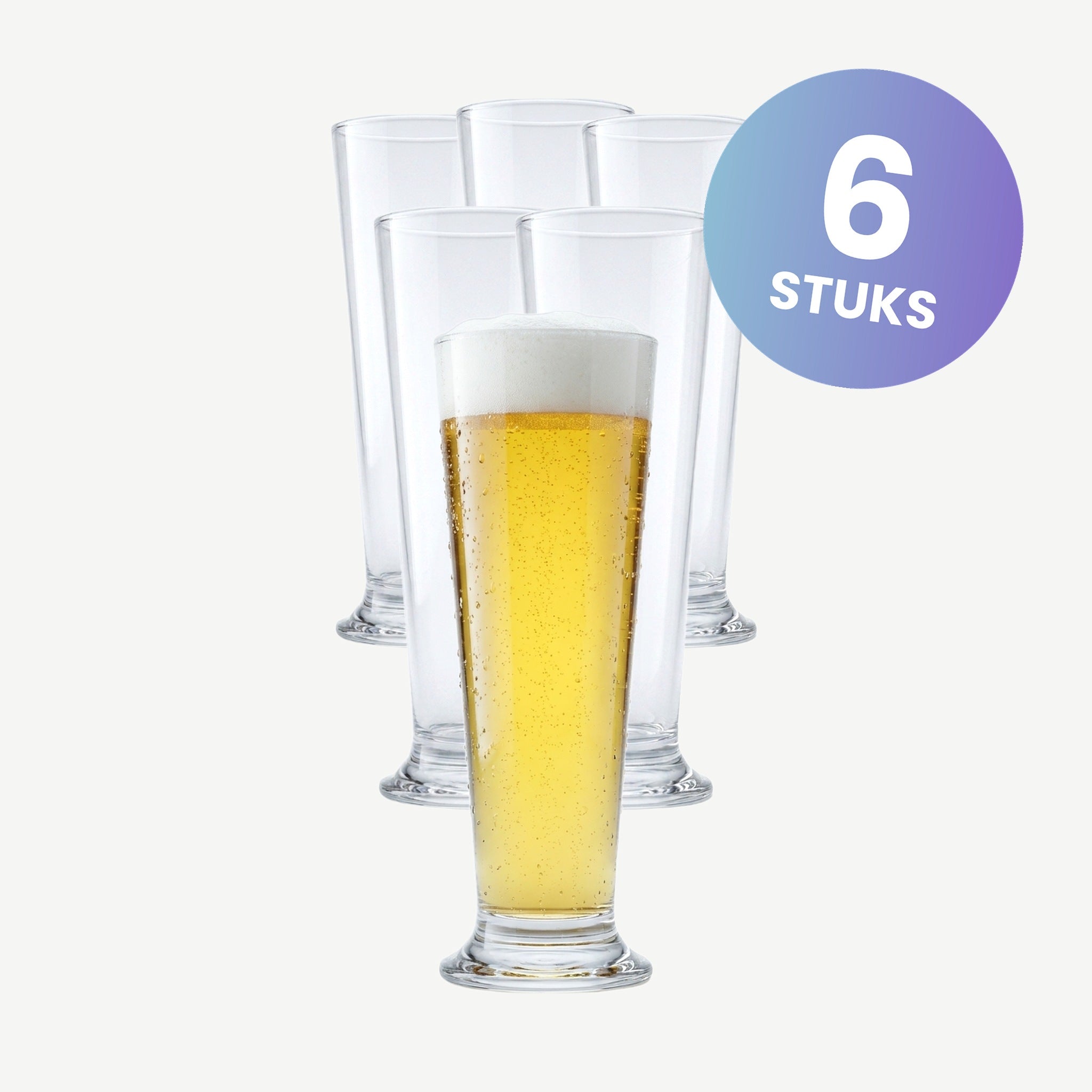 Arcoroc Linz Bierglas 39 Cl - set van 6 glazen