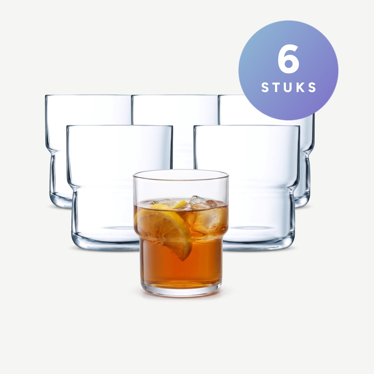 Arcoroc Log Tumbler 22 Cl set van 6 stuks