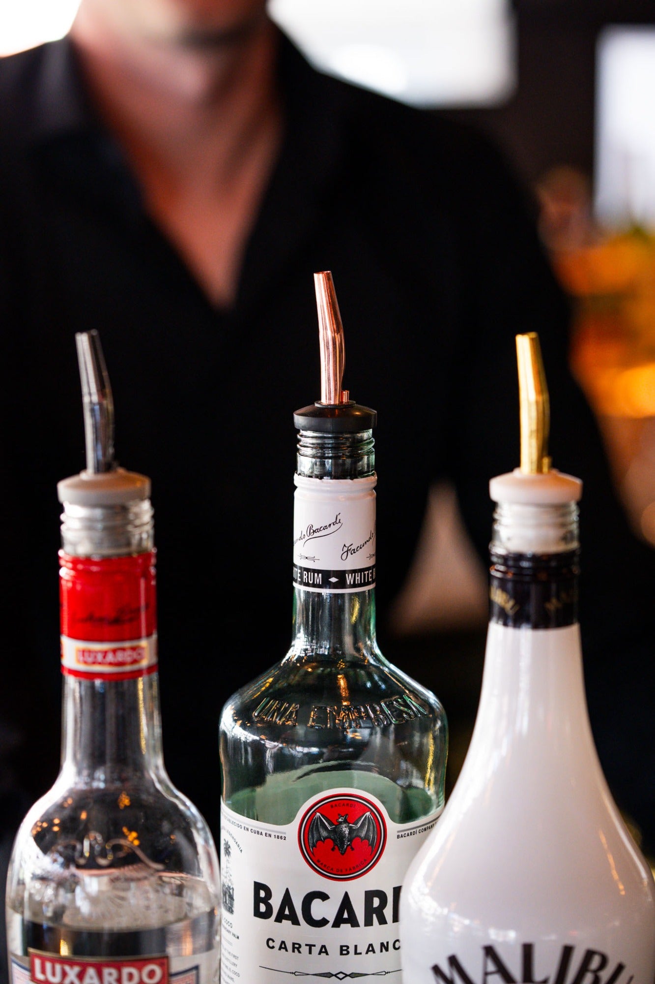 Bar Professional freeflow schenktuit zwart koper detailfoto