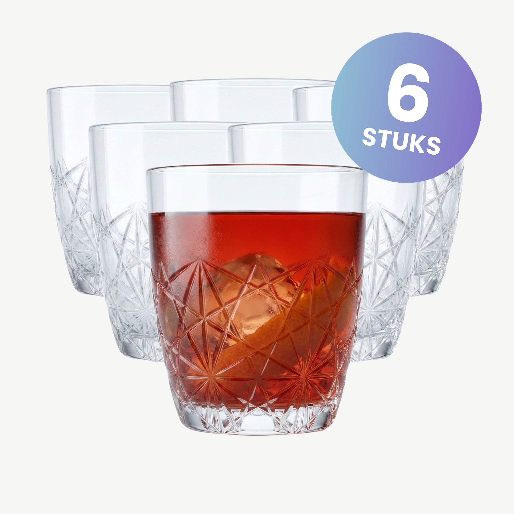 Bormioli Rocco Dedalo Tumbler 26 Cl - set van 6 glazen