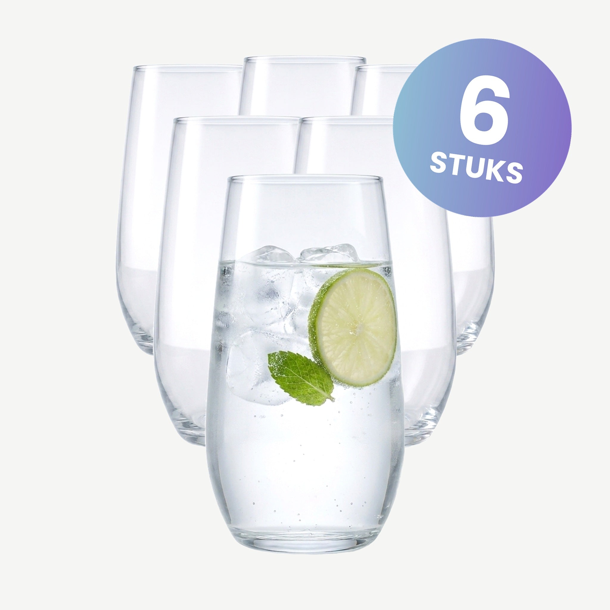 Bormioli Rocco Electra Longdrinkglas 39 Cl - set van 6 glazen
