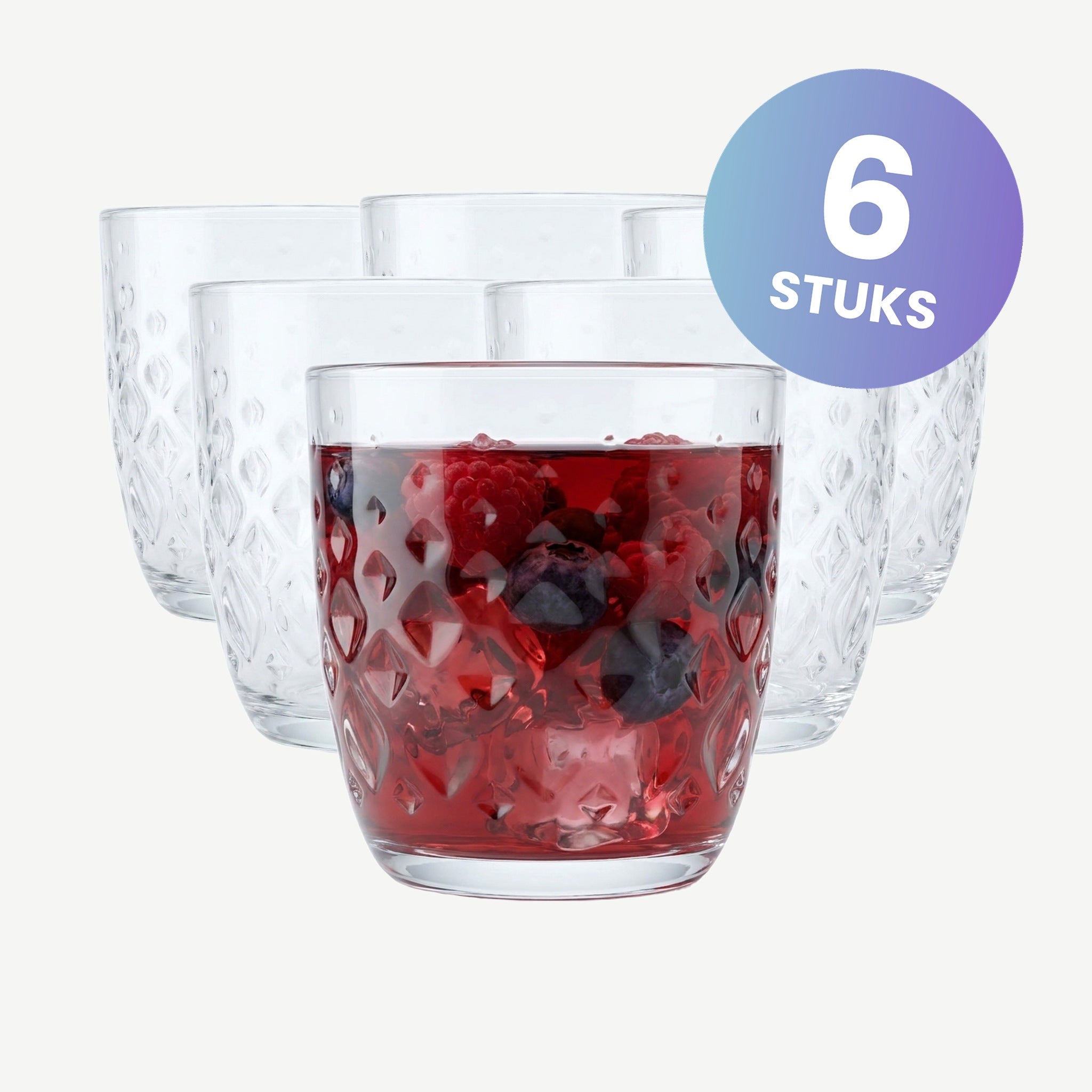 Bormioli Rocco Glit Tumbler 29,5 Cl - set van 6 glazen