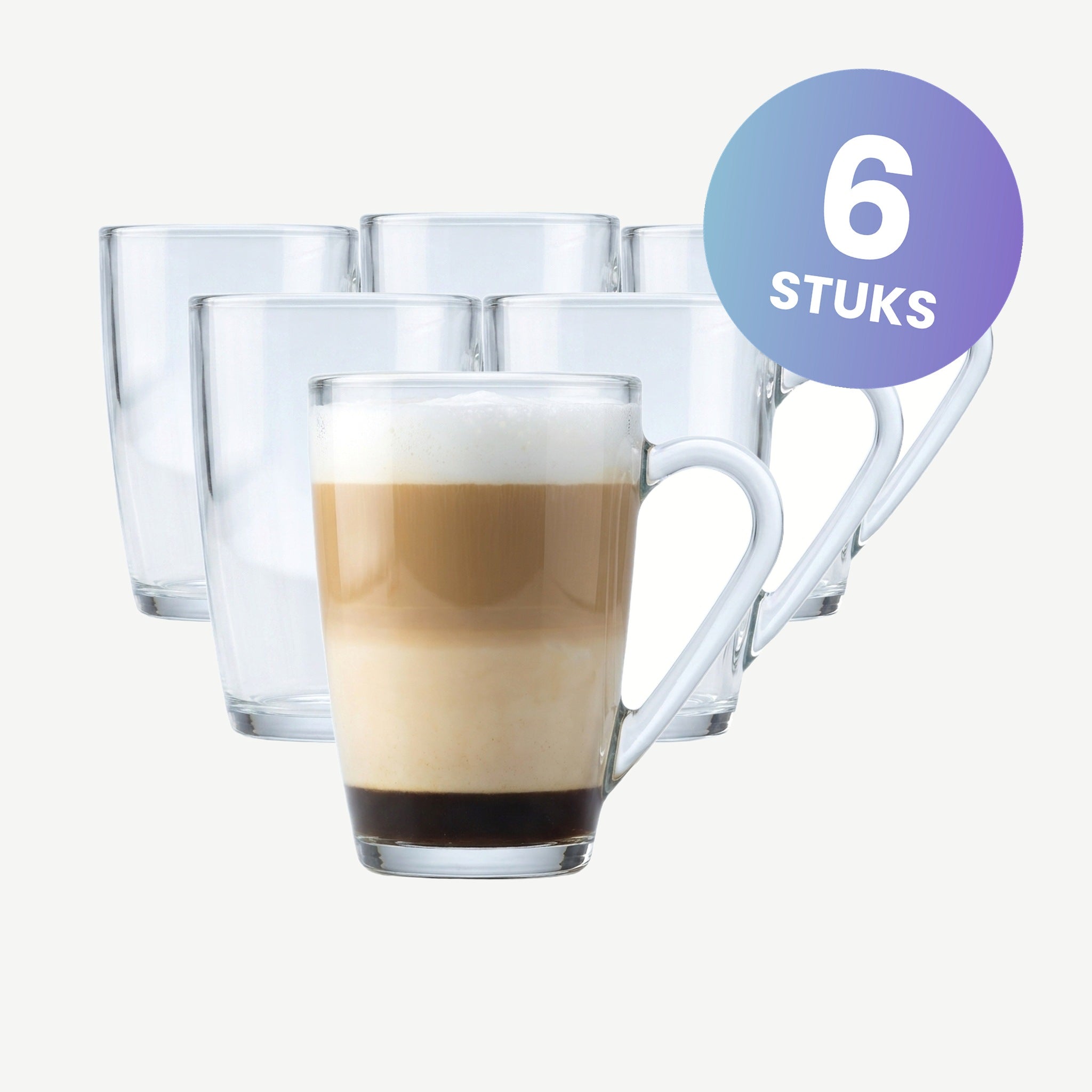 Bormioli Rocco Icon Mug Theeglas 32 Cl - set van 6 glazen