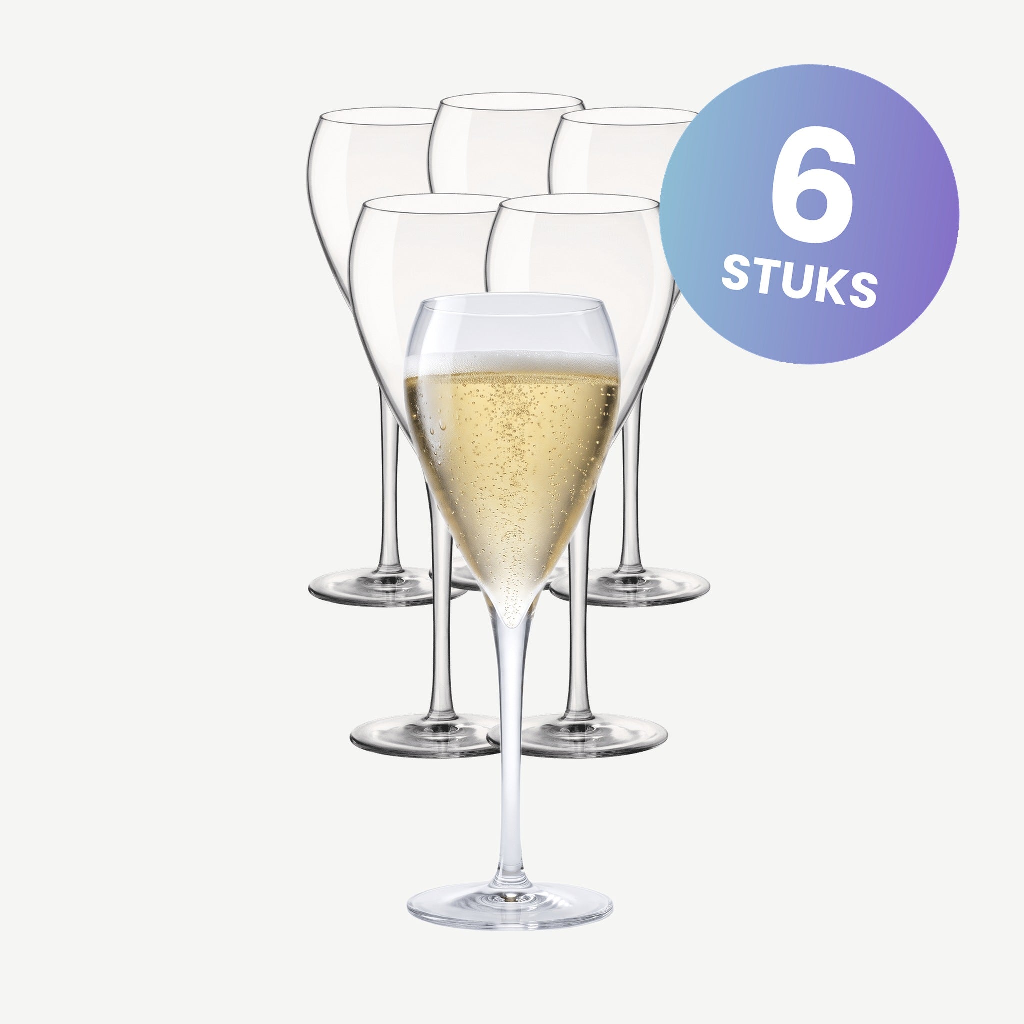 Bormioli Rocco Tre Sensi Champagneglas / Flute 21 Cl - set van 6 glazen
