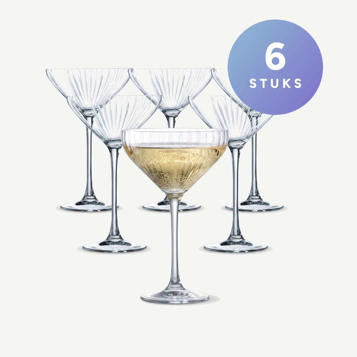 Chef & Sommelier Symetrie Champagneglas / Coupe 21 Cl set van 6 glazen