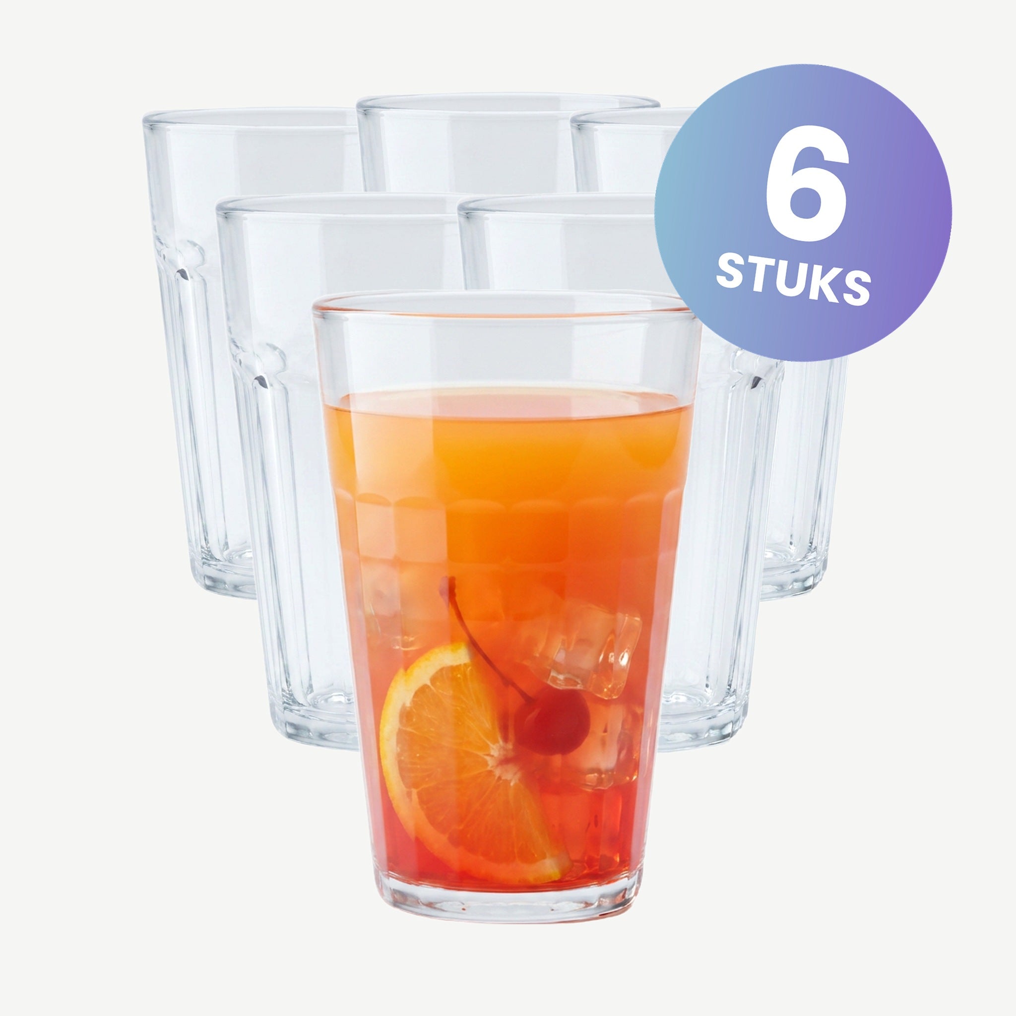 Duralex Prisme Longdrinkglas 33 Cl - set van 6 glazen