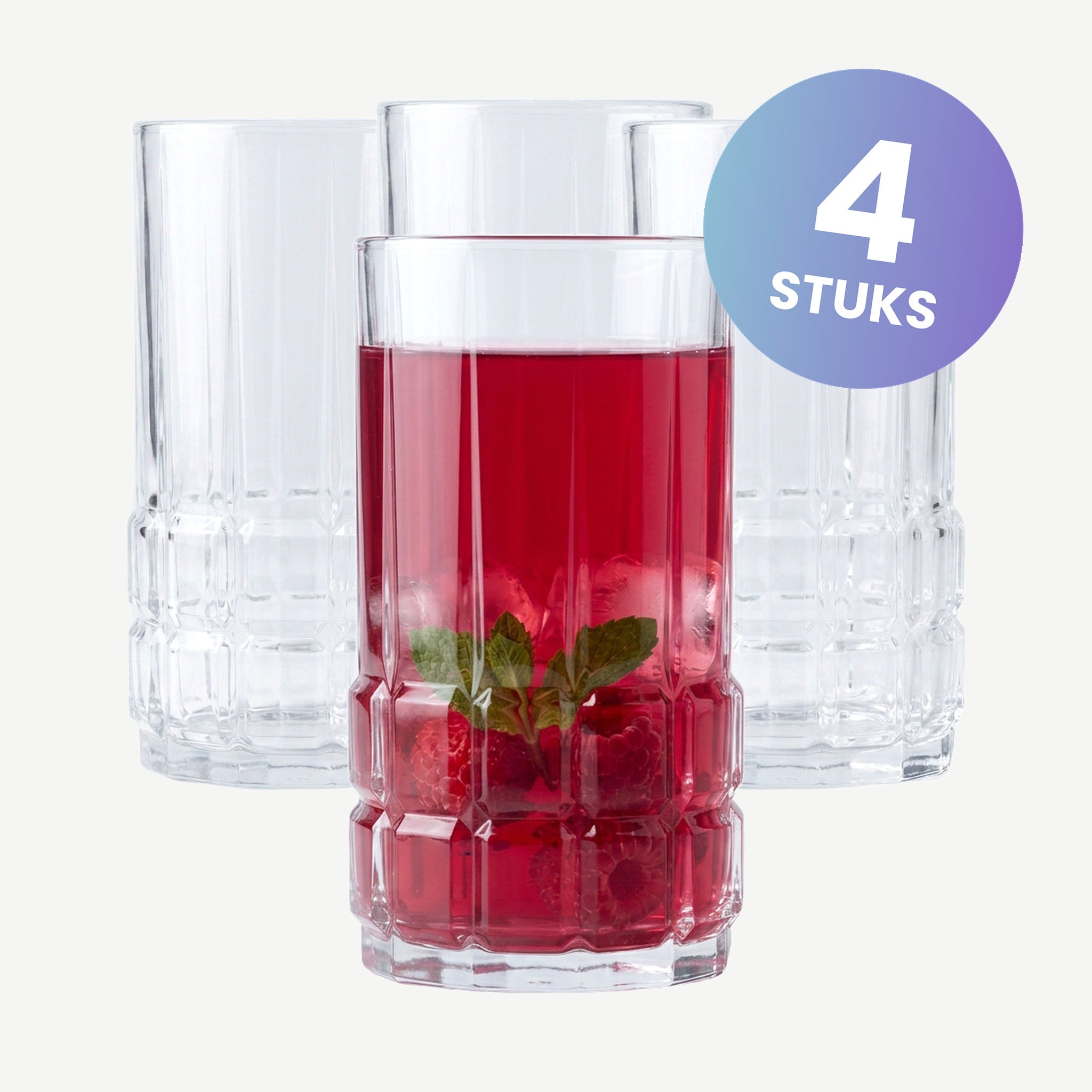 Eclat Facettes Tumbler 36 Cl - set van 4 glazen