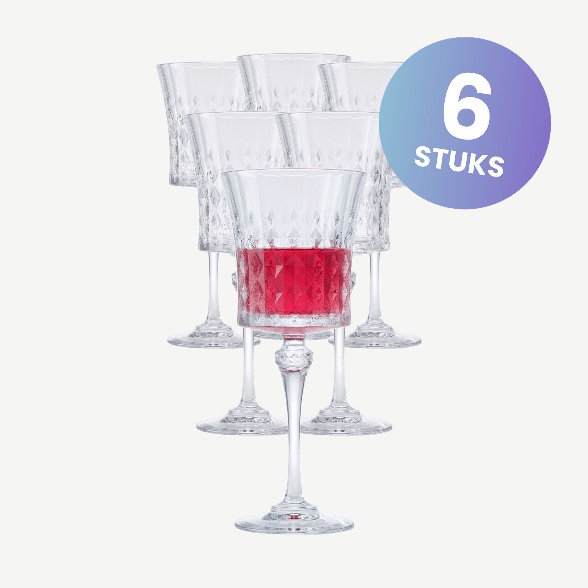 Eclat Lady Diamond Wijnglas 19 Cl - set van 6 glazen