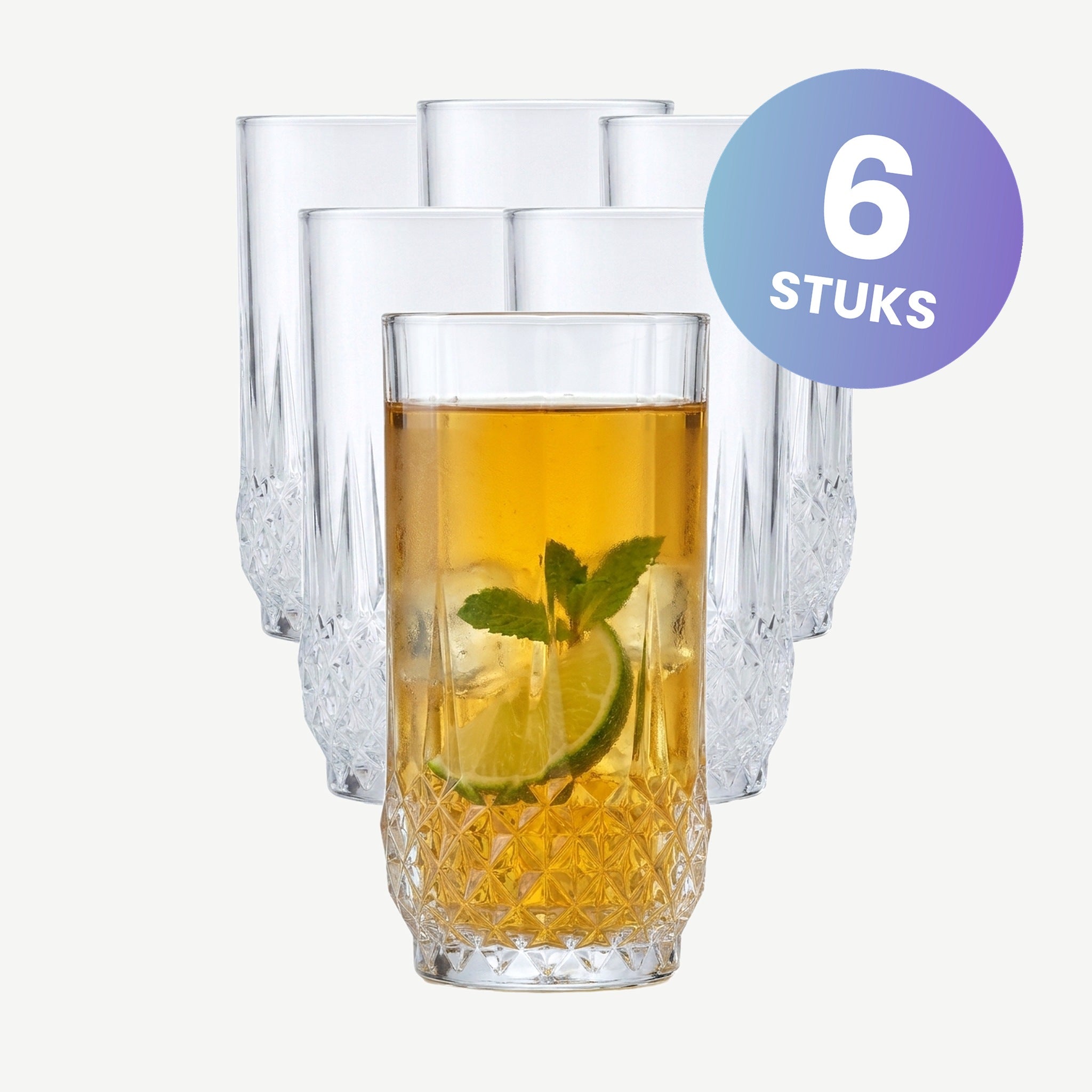 Eclat Longchamp Longdrinkglas 28 Cl - set van 6 glazen