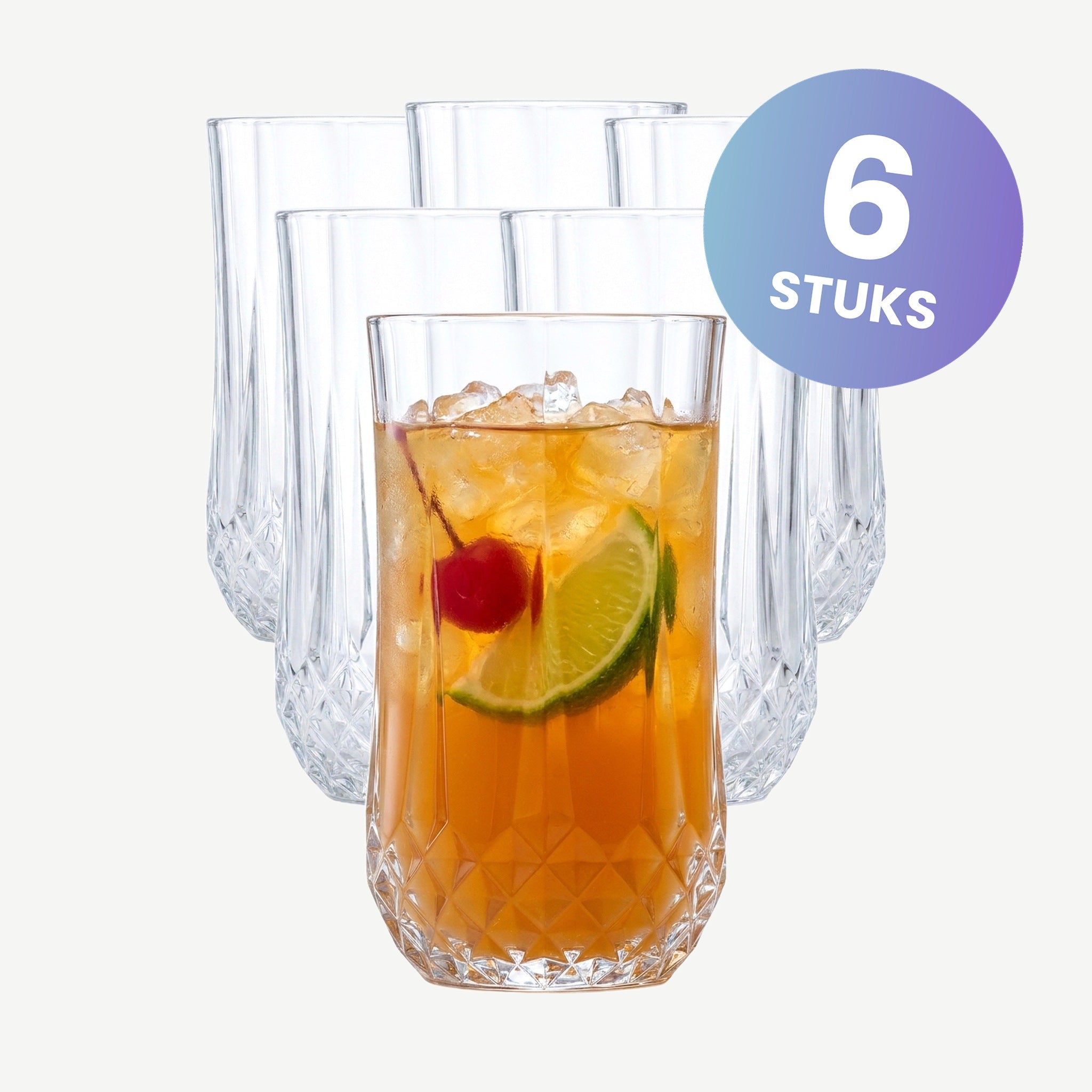 Eclat Longchamp Longdrinkglas 36 Cl - set van 6 glazen