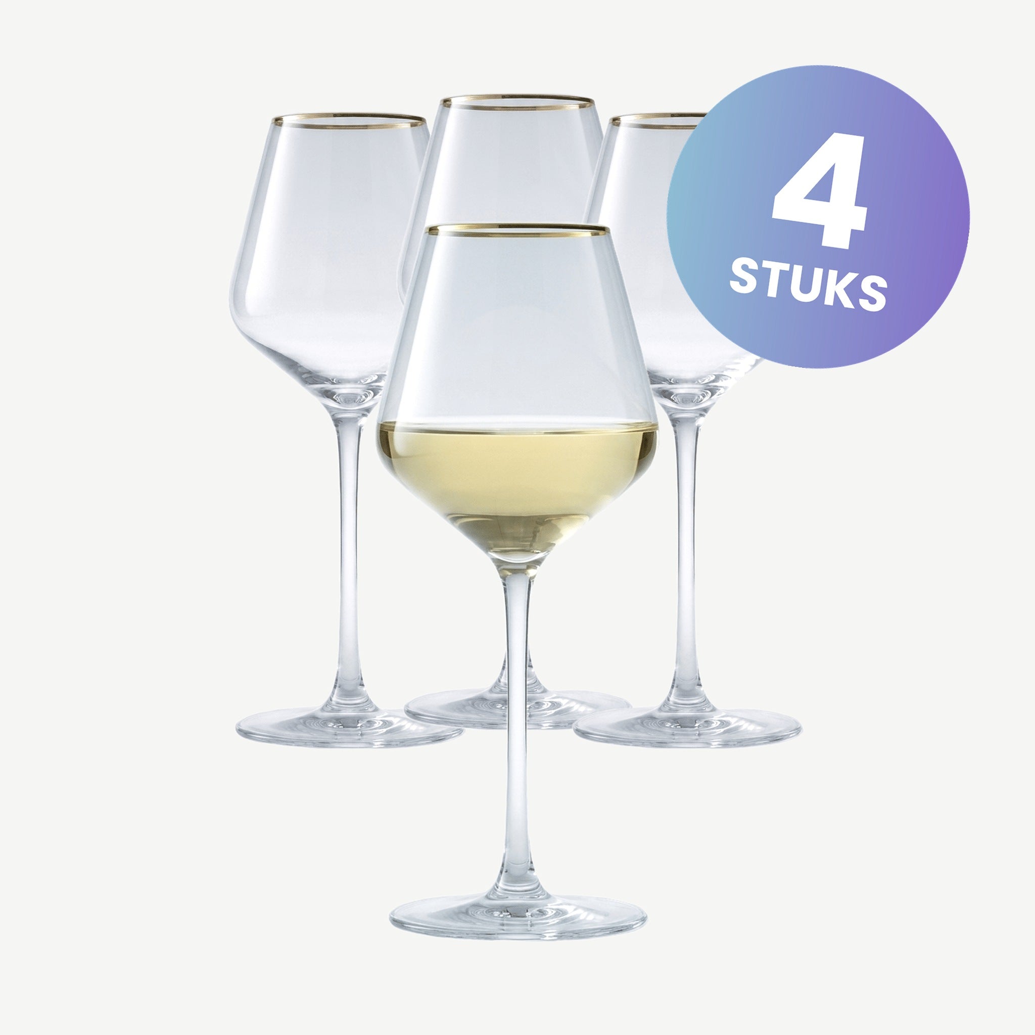 Eclat Ultime Wijnglas 38 Cl Gouden Rand - set van 4 glazen