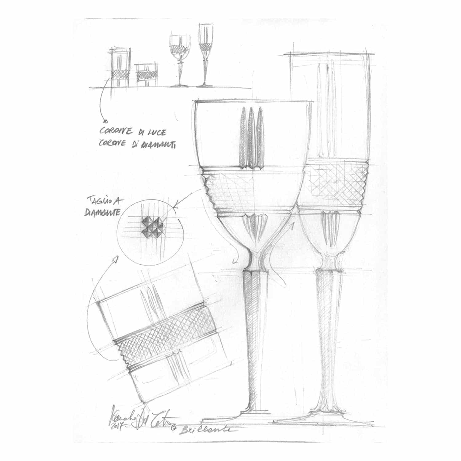 RCR Brillante Whiskey Set 7 Delig - Glazen.nl
