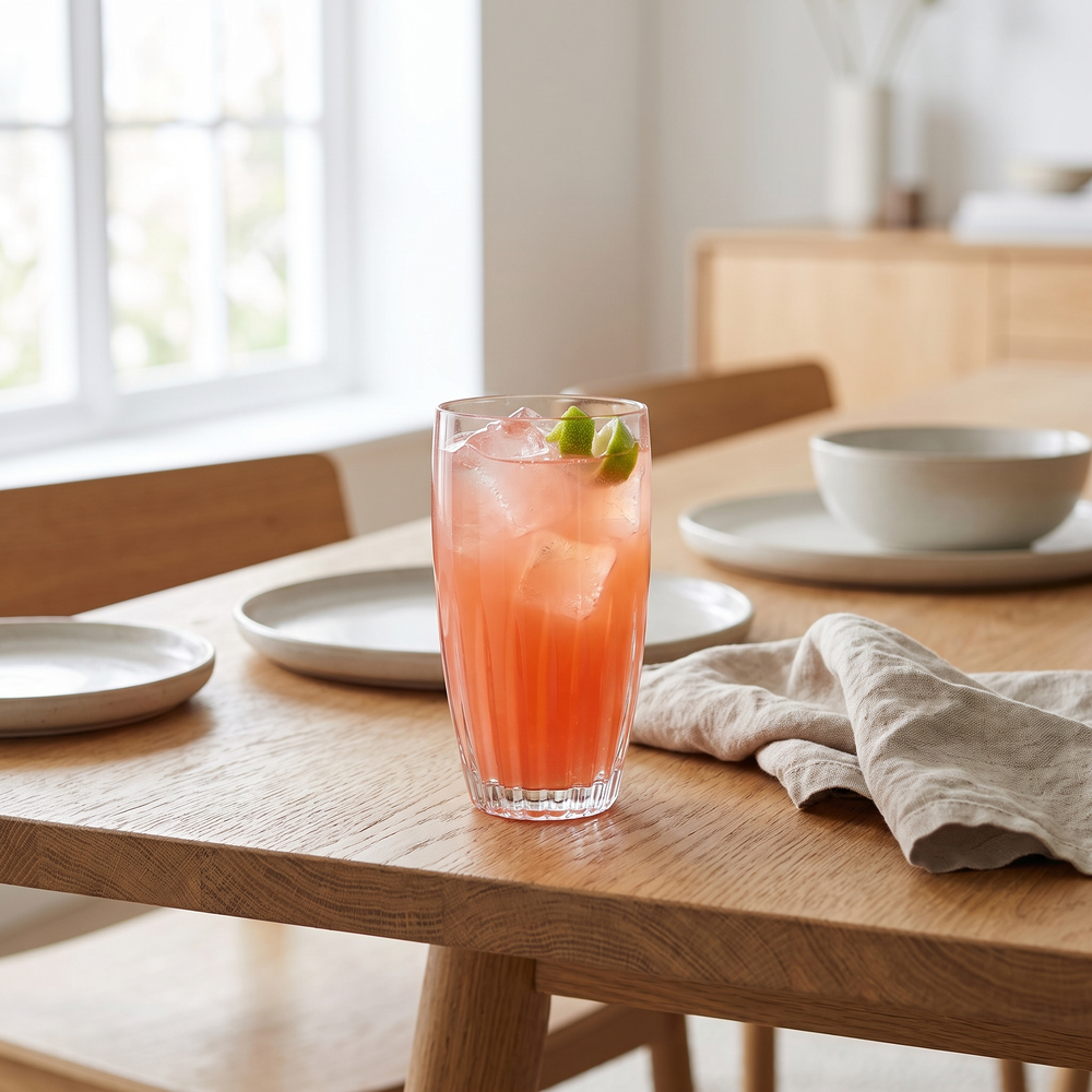 J-Line Cocktailglas 68 Cl Acryl Transparant - 4 Stuks