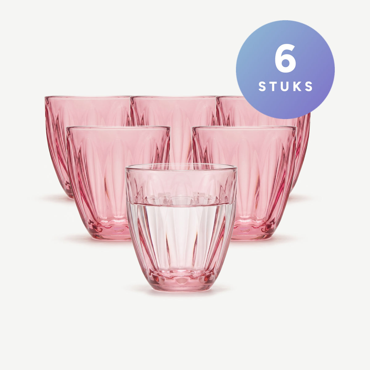 La Rochere Lily Tumbler 25 Cl Rose set van 6 stuks