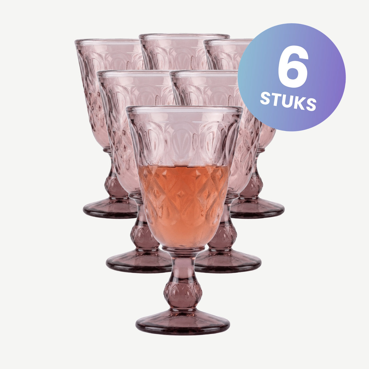La Rochère Lyonnais Wijnglas 23 Cl Oud Rose - set van 6 glazen