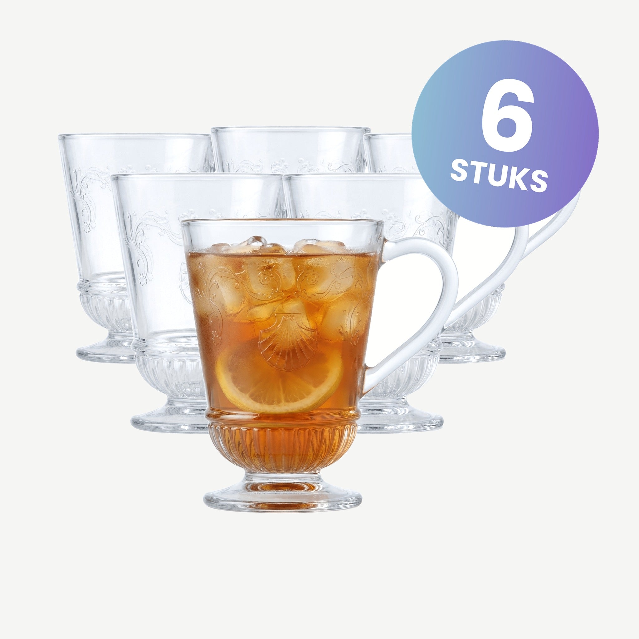La Rochère Versailles Theeglas 27,5 Cl - set van 6 glazen