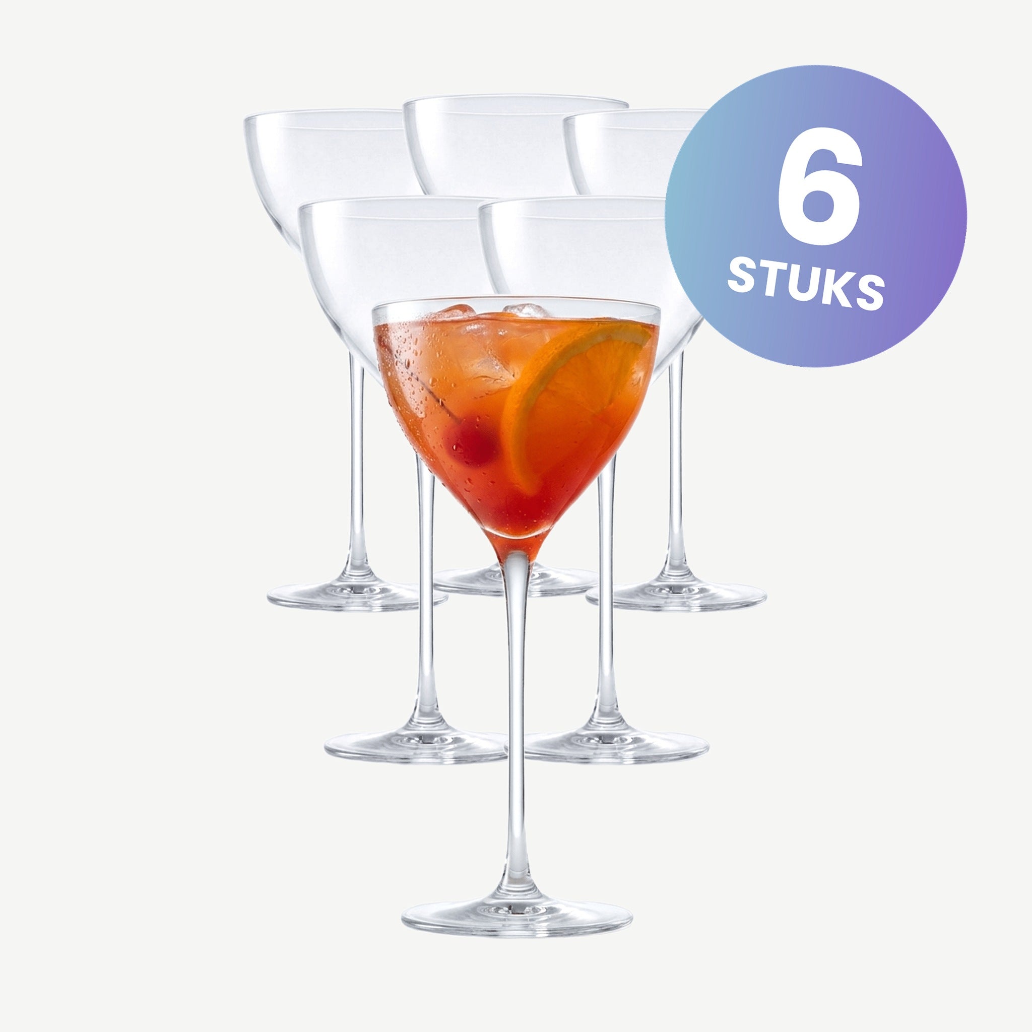 Lehmann New York Cocktailglas 17 Cl - set van 6 glazen
