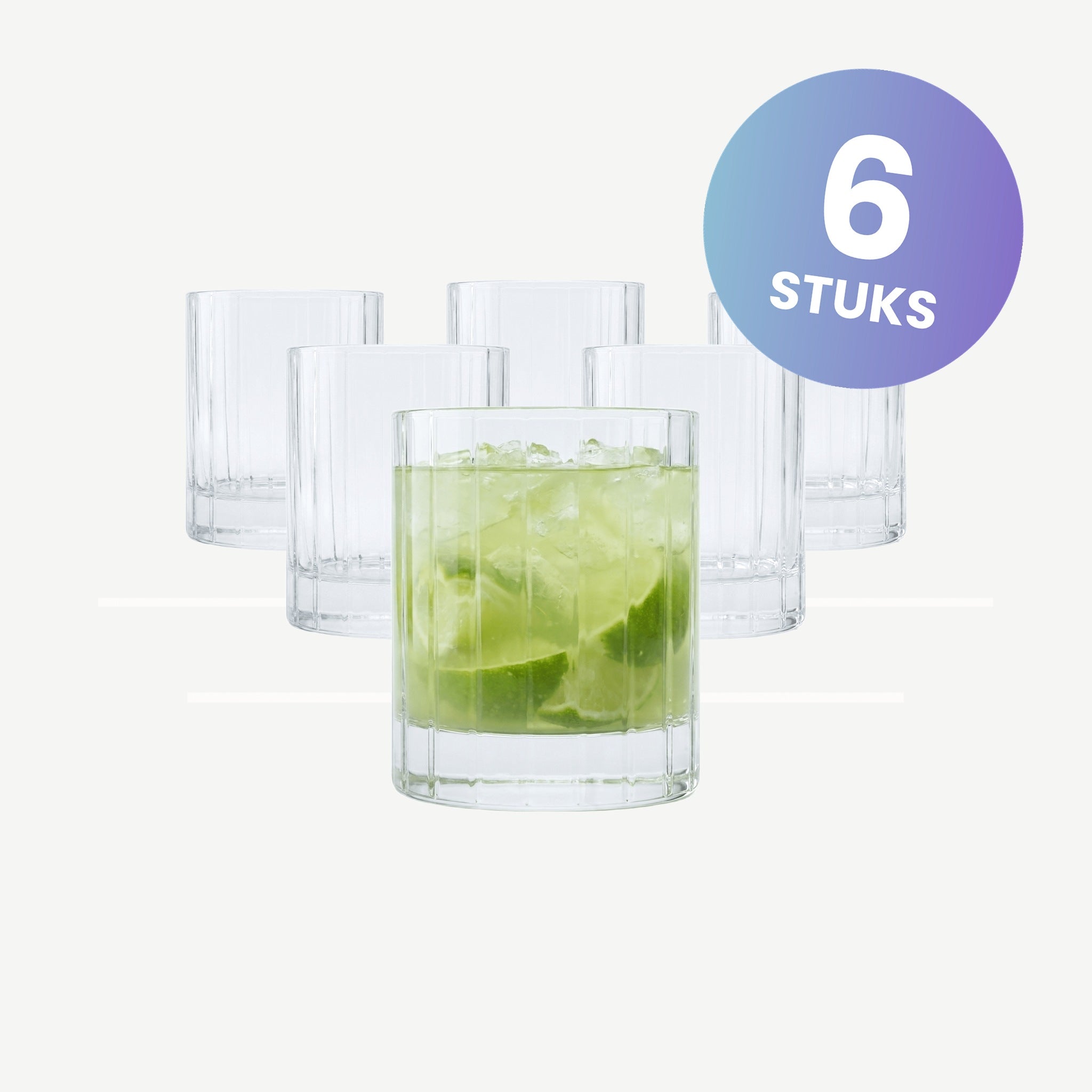 Luigi Bormioli Bach Tumbler D.O.F. 33,5 Cl  - set van 6 glazen