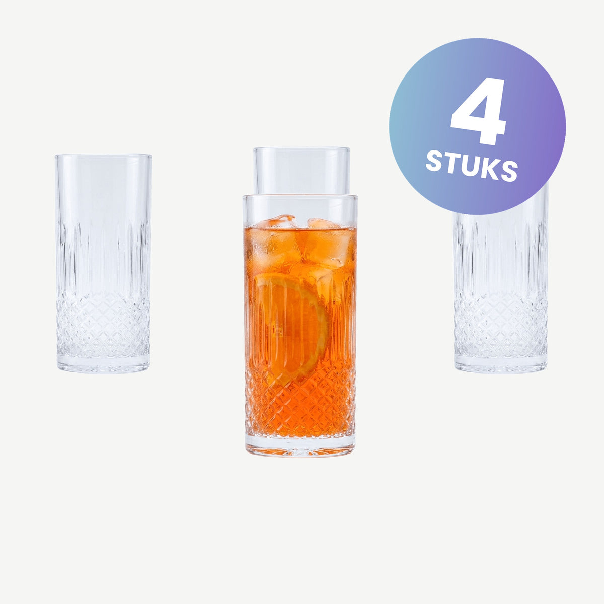 Luigi Bormioli Diamante Longdrinkglas Fh 48 Cl  - set van 4 glazen