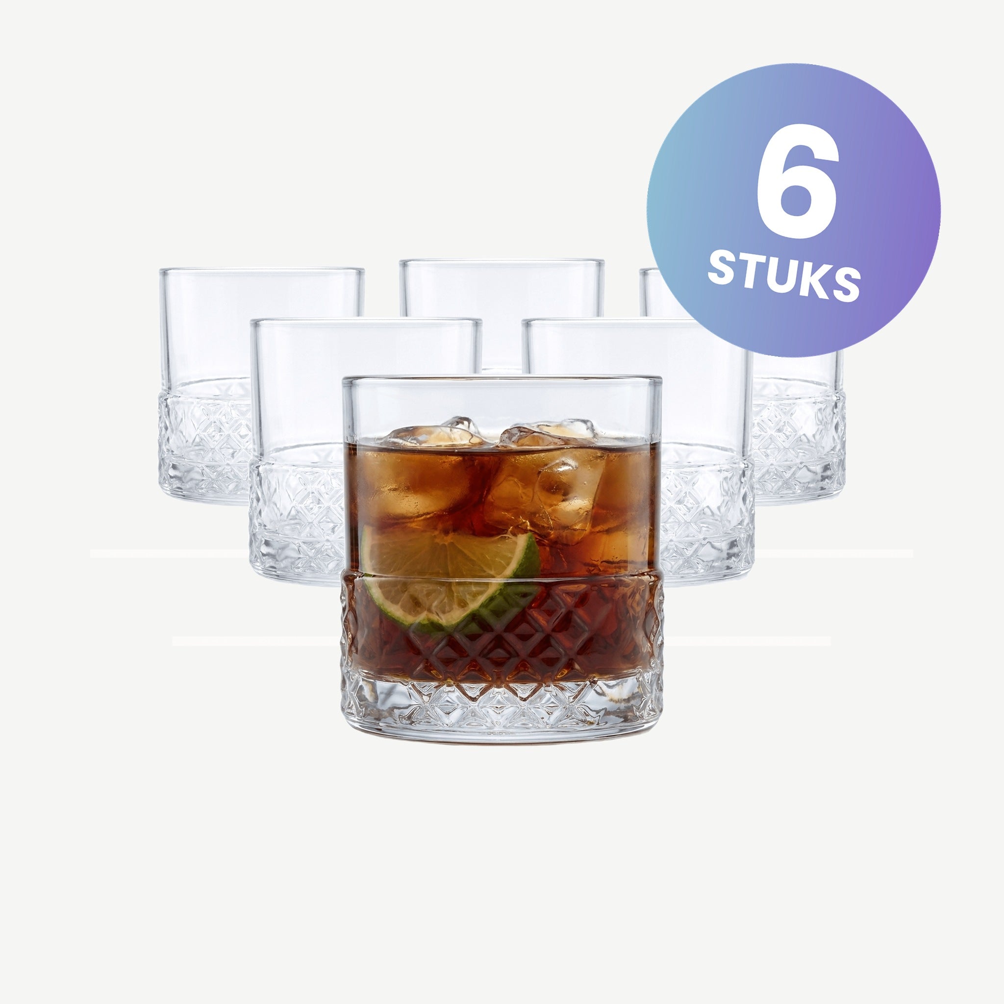 Luigi Bormioli Roma 1960 Tumbler D.O.F. 38 Cl  - set van 6 glazen