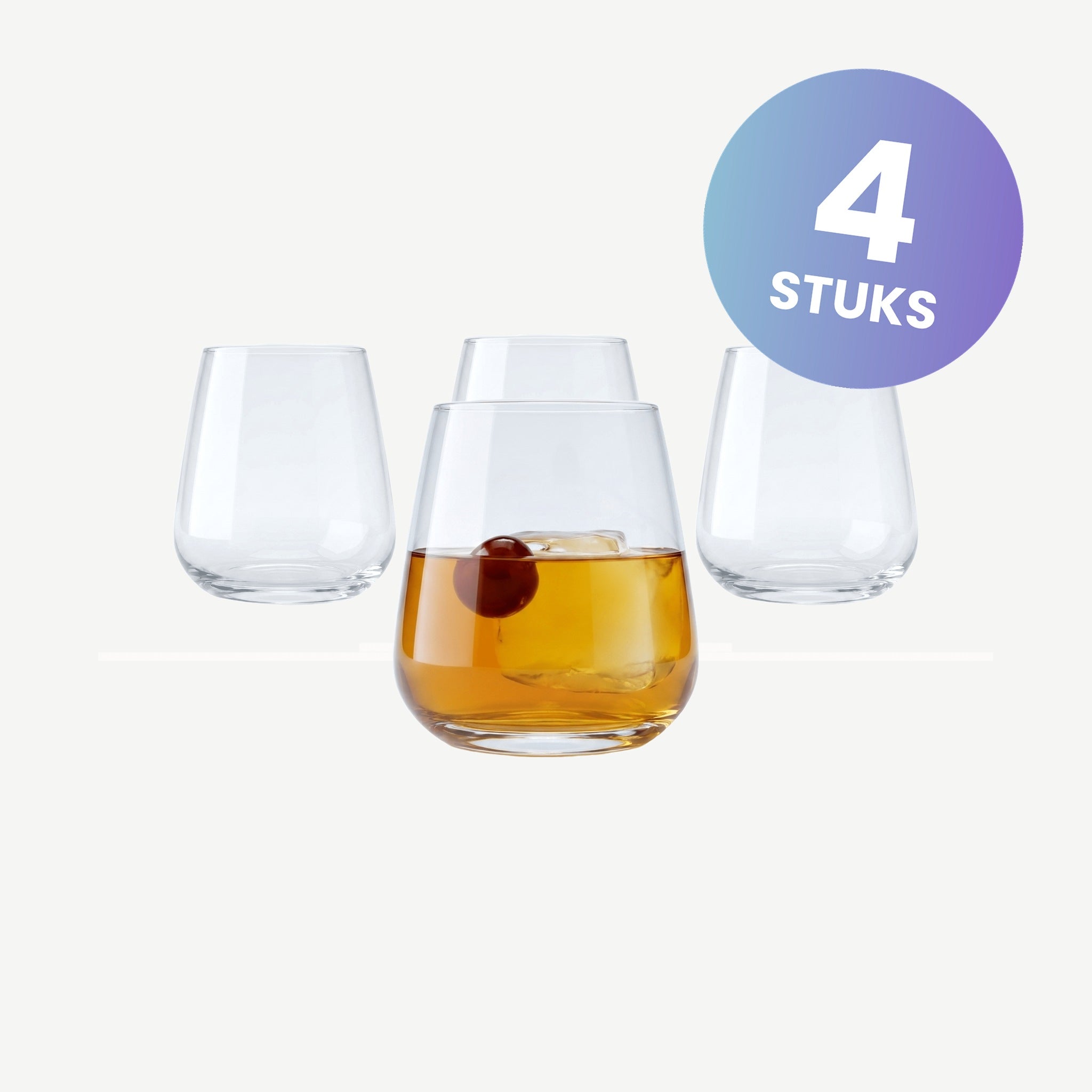 Luigi Bormioli Talismano Tumbler D.O.F. 45 Cl  - set van 4 glazen