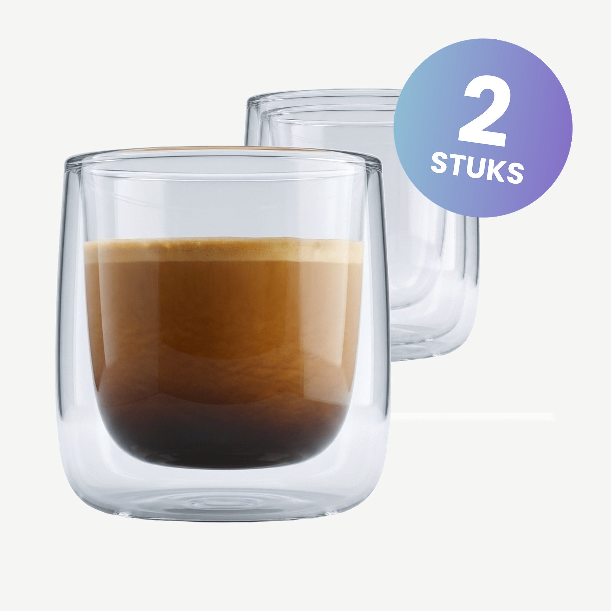 Luigi Bormioli Thermic Glass Koffieglas 11 Cl Cylindrical - set van 2 glazen