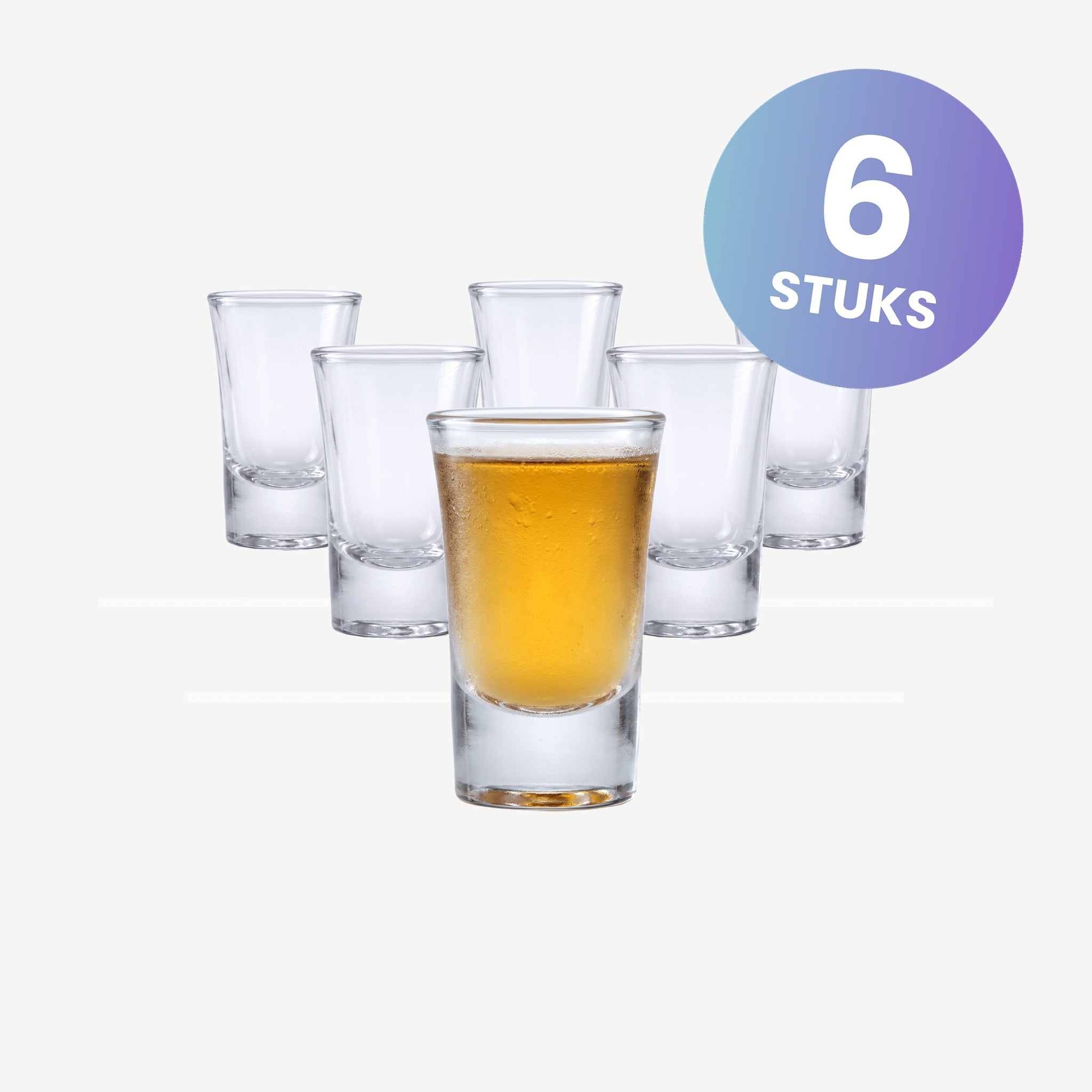Mammoet Budgetline Bostonshot Borrelglas 3,5 Cl - set van 6 glazen