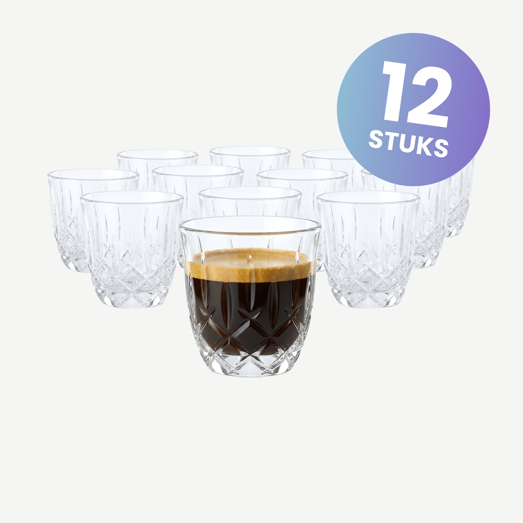 Nachtmann Noblesse Barista Espressoglas 9 Cl - set van 12 glazen