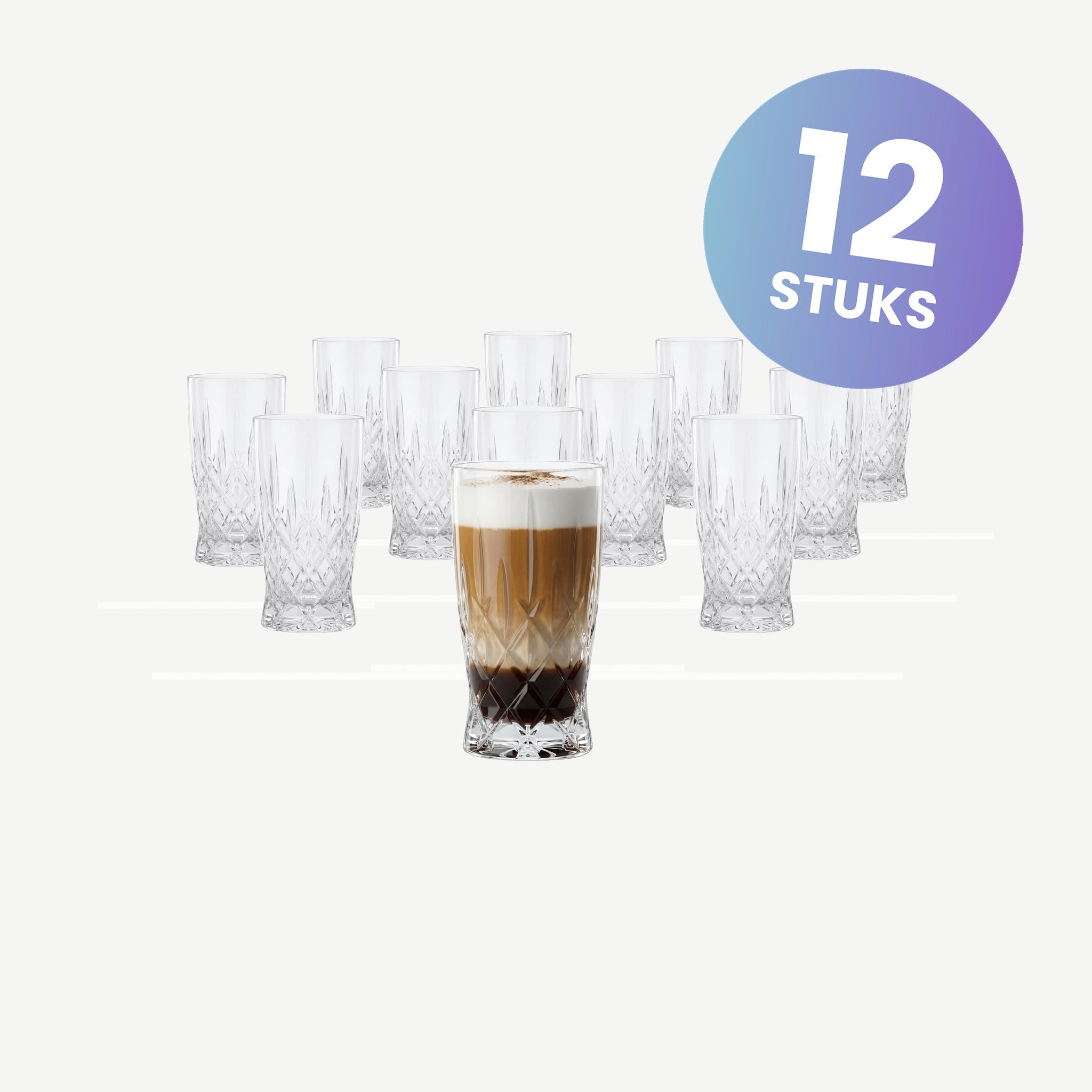 Nachtmann Noblesse Longdrinkglas 35 Cl Latte Macchiato - set van 12 glazen