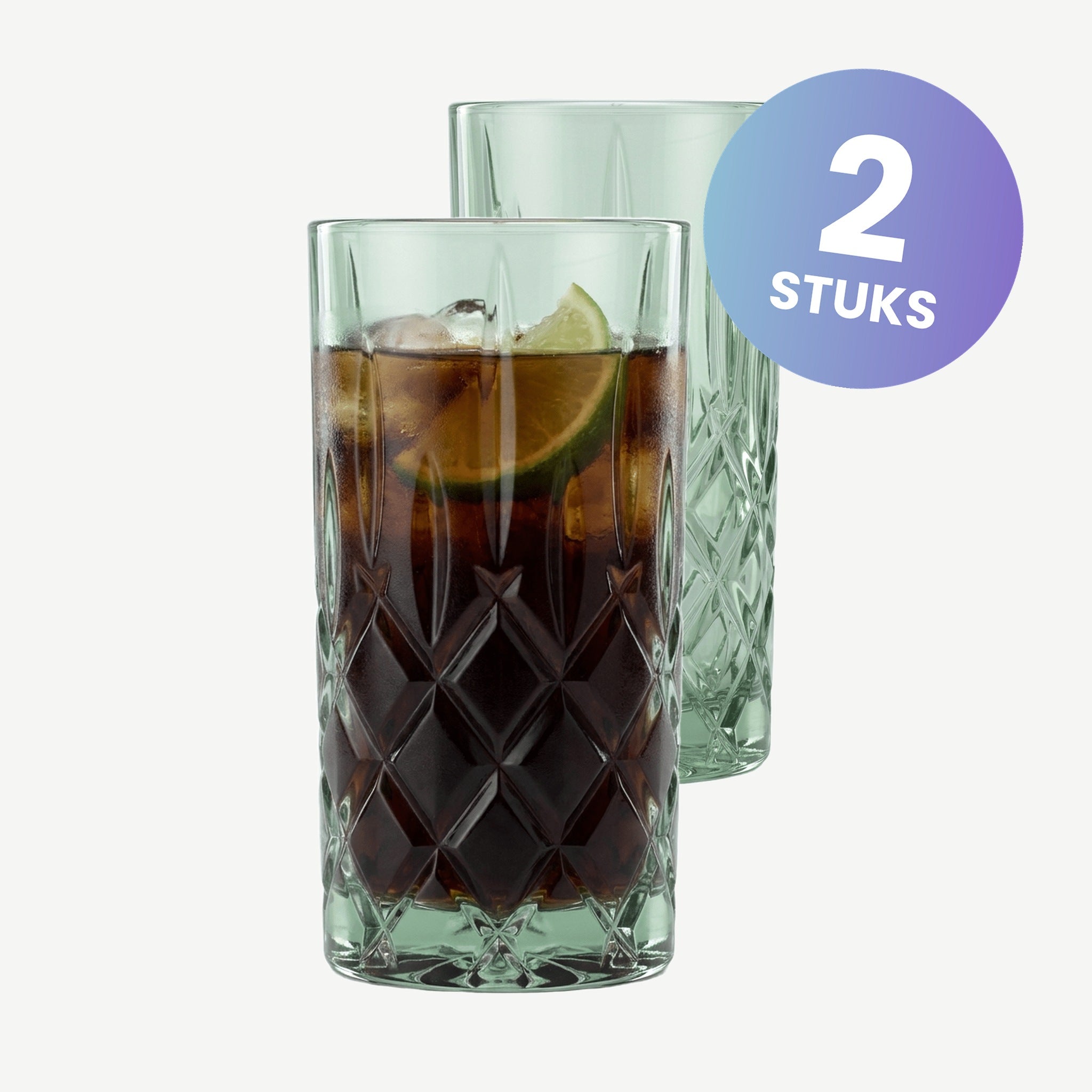 Nachtmann Noblesse Longdrinkglas 39,5 Cl Groen - set van 2 glazen
