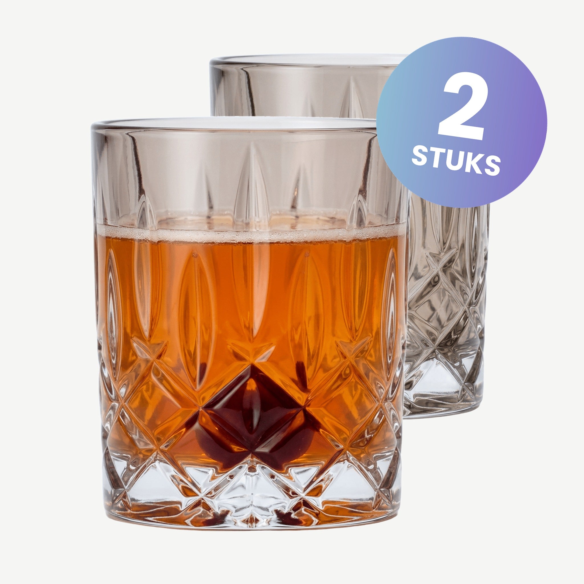 Nachtmann Noblesse Tumbler 29,5 Cl Taupe - set van 2 glazen