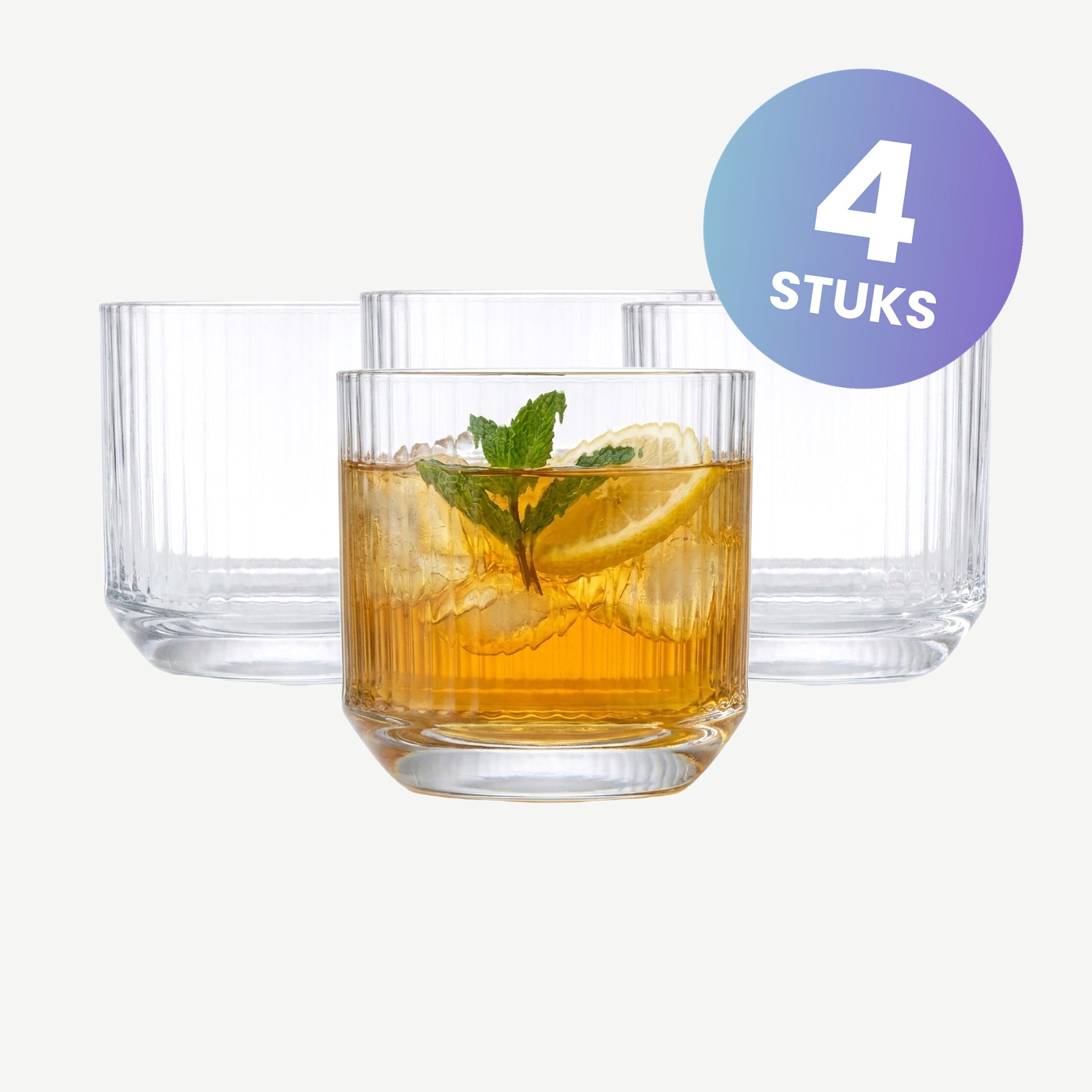 Nude Glass Big Top Tumbler 27 Cl - set van 4 glazen