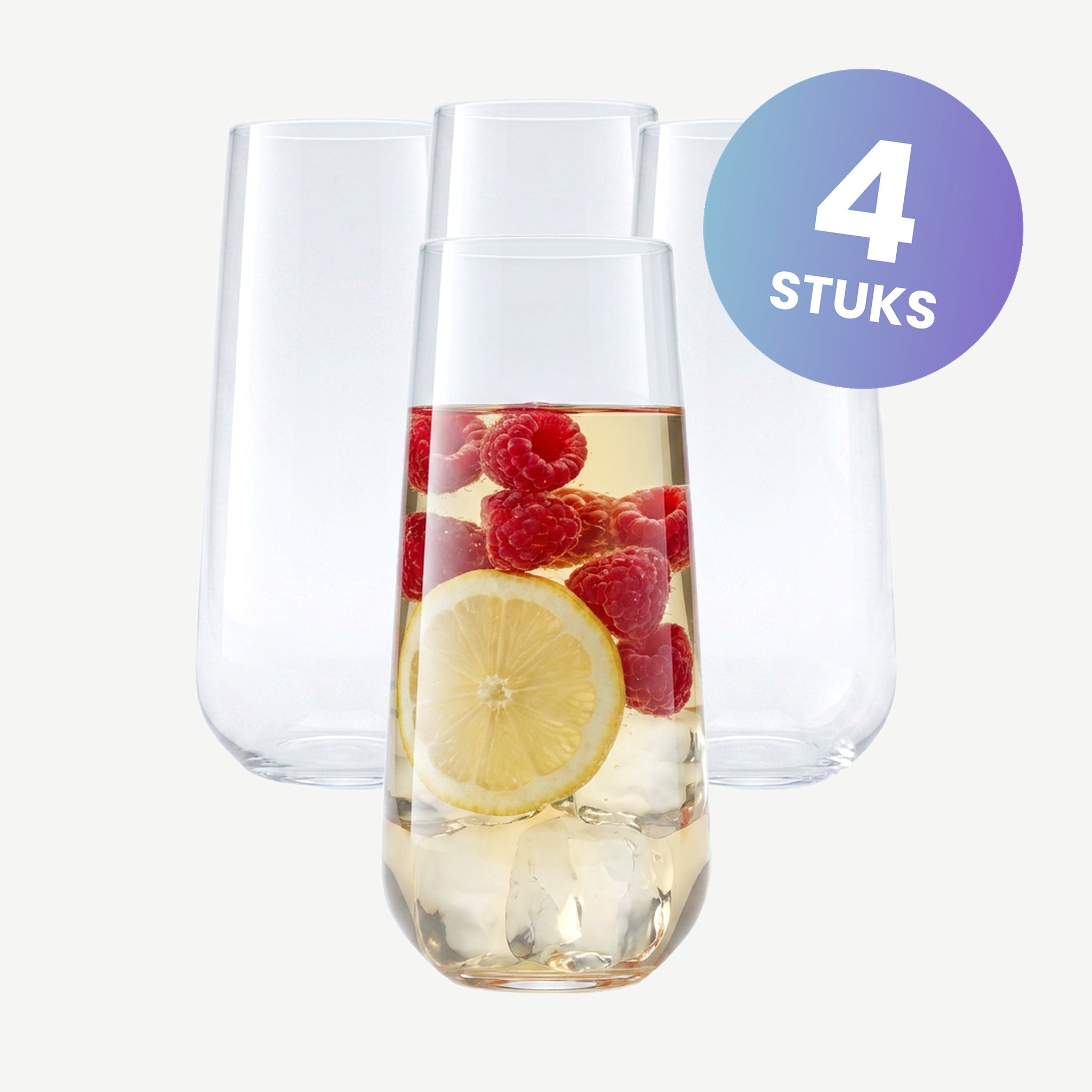 Nude Glass Mirage Longdrinkglas 48 Cl - set van 4 glazen