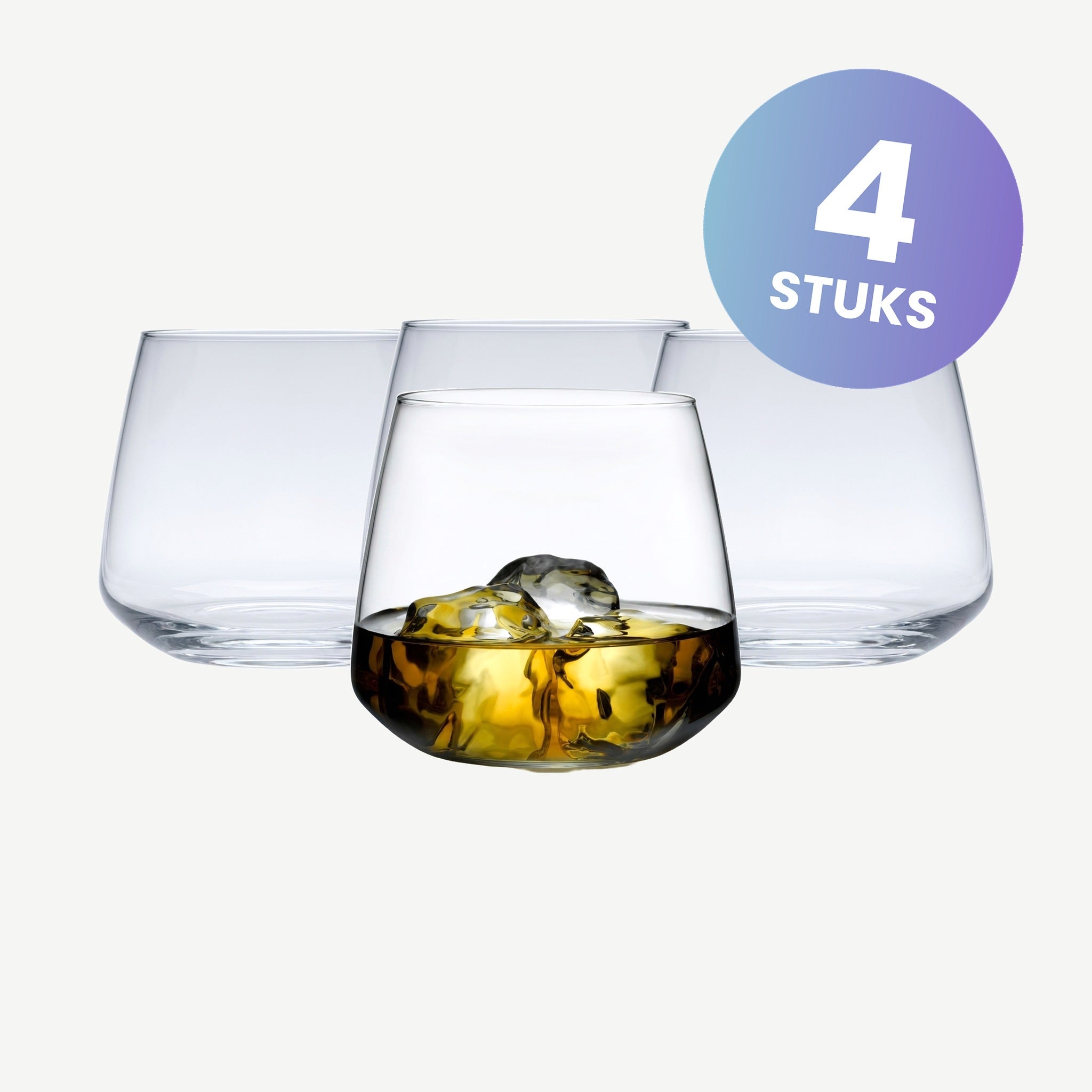 Nude Glass Mirage Tumbler 40 Cl - set van 4 glazen