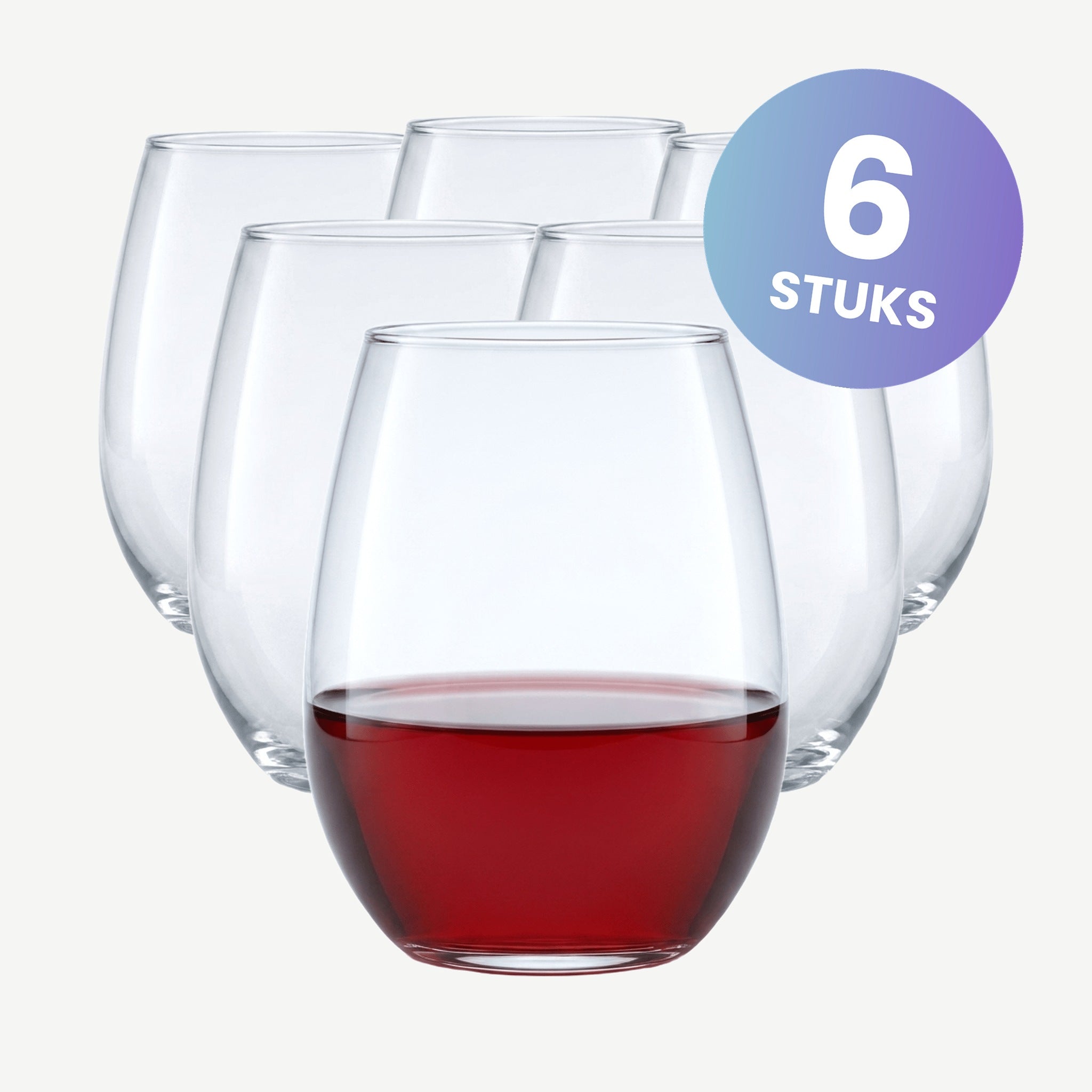 Nude Glass Pure Bordeaux Wijnglas 61 Cl - set van 6 glazen