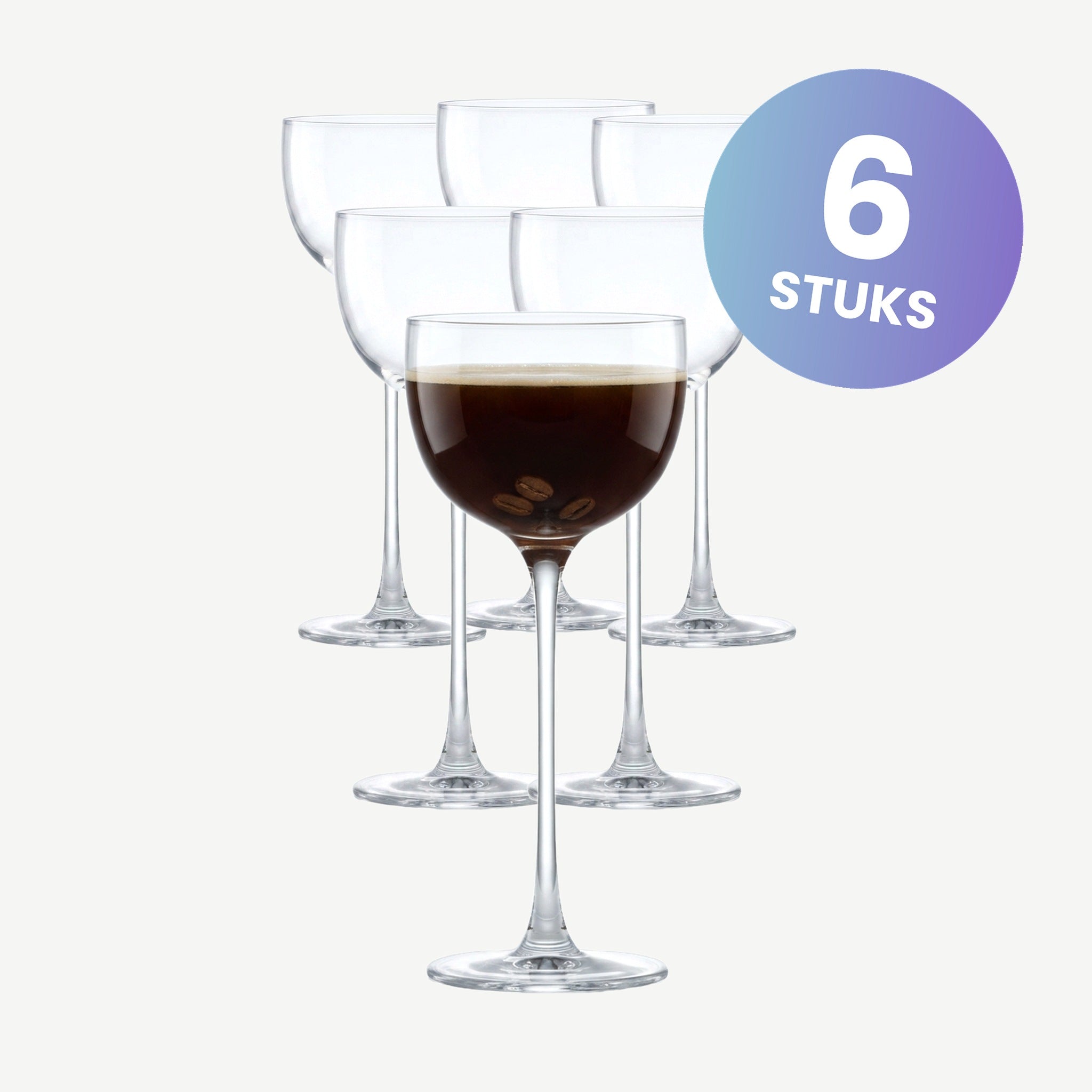 Nude Glass Savage Pony Glas 13,5 Cl - set van 6 glazen