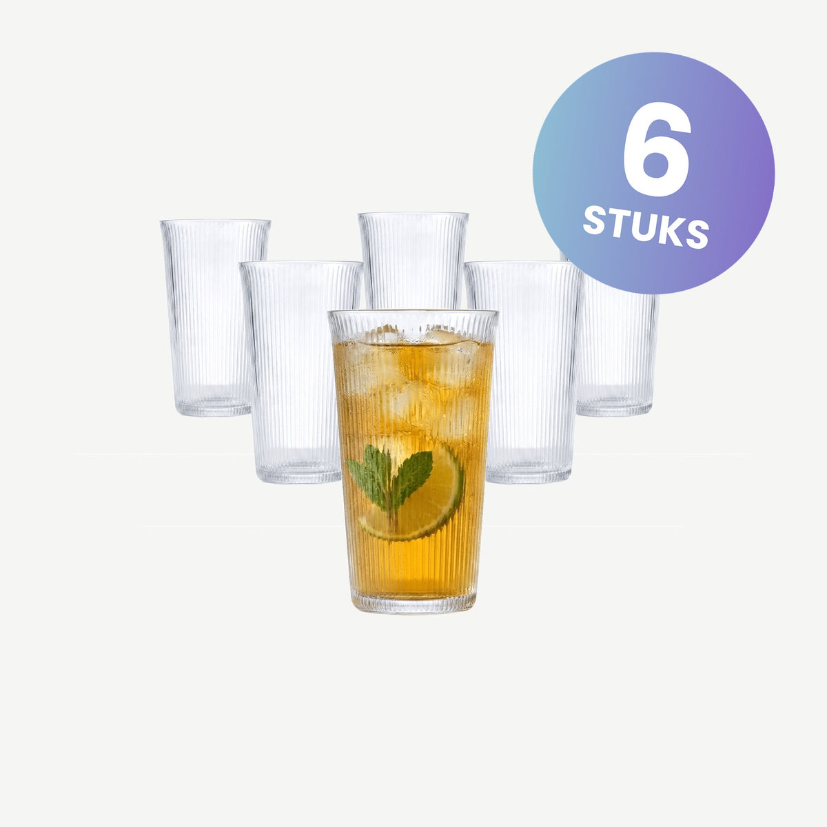 Onis Bloom Longdrinkglas 35 Cl - set van 6 glazen